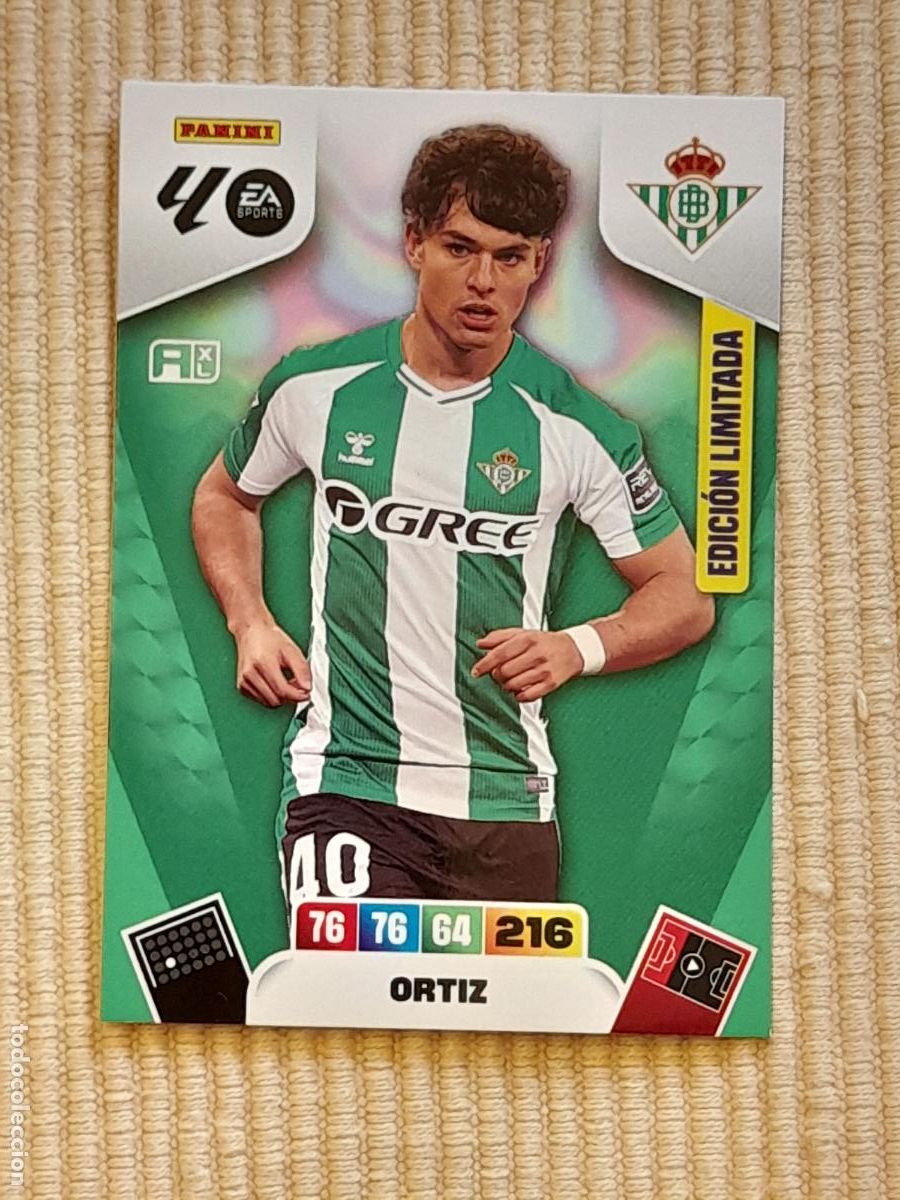 Cromos de F&uacute;tbol: CARD ORTIZ (EDICION LIMITADA) REAL BETIS LIGA 25-26 (2025 2026) ADRENALYN XL