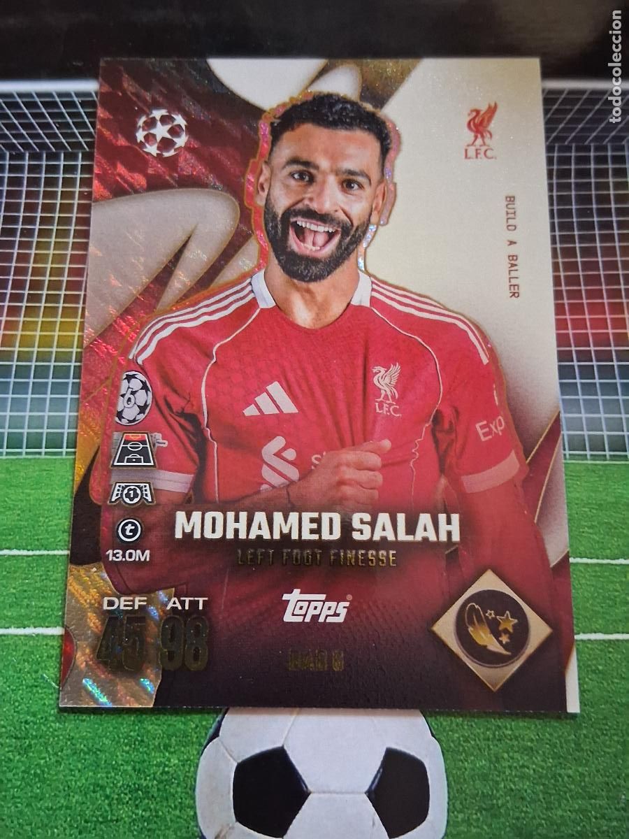 Cromos de F&uacute;tbol: BAB 6 MOHAMED SALAH LIVERPPOL BUILD A BALLER MATCH ATTAX EXTRA CHAMPIONS LEAGUE 2025 2026 25 26