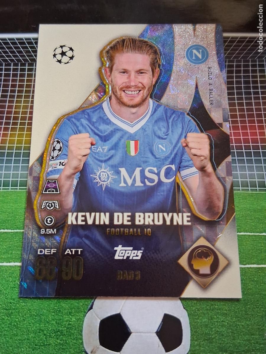 Fu&szlig;ball-Sticker: BAB 3 KEVIN DE BRUYNE BUILD A BALLER TOOPS MATCH ATTAX EXTRA CHAMPIONS LEAGUE 2025 2026 25 26