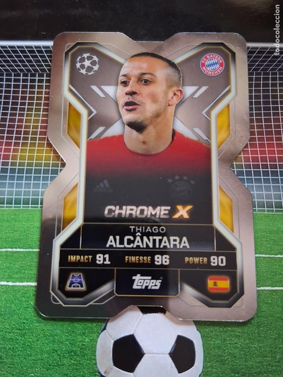 Cromos de F&uacute;tbol: CHROME X THIAGO ALCANTARA BAYERN MUNICH CX 6 MATCH ATTAX EXTRA CHAMPIONS LEAGUE 2025 2026 25 26