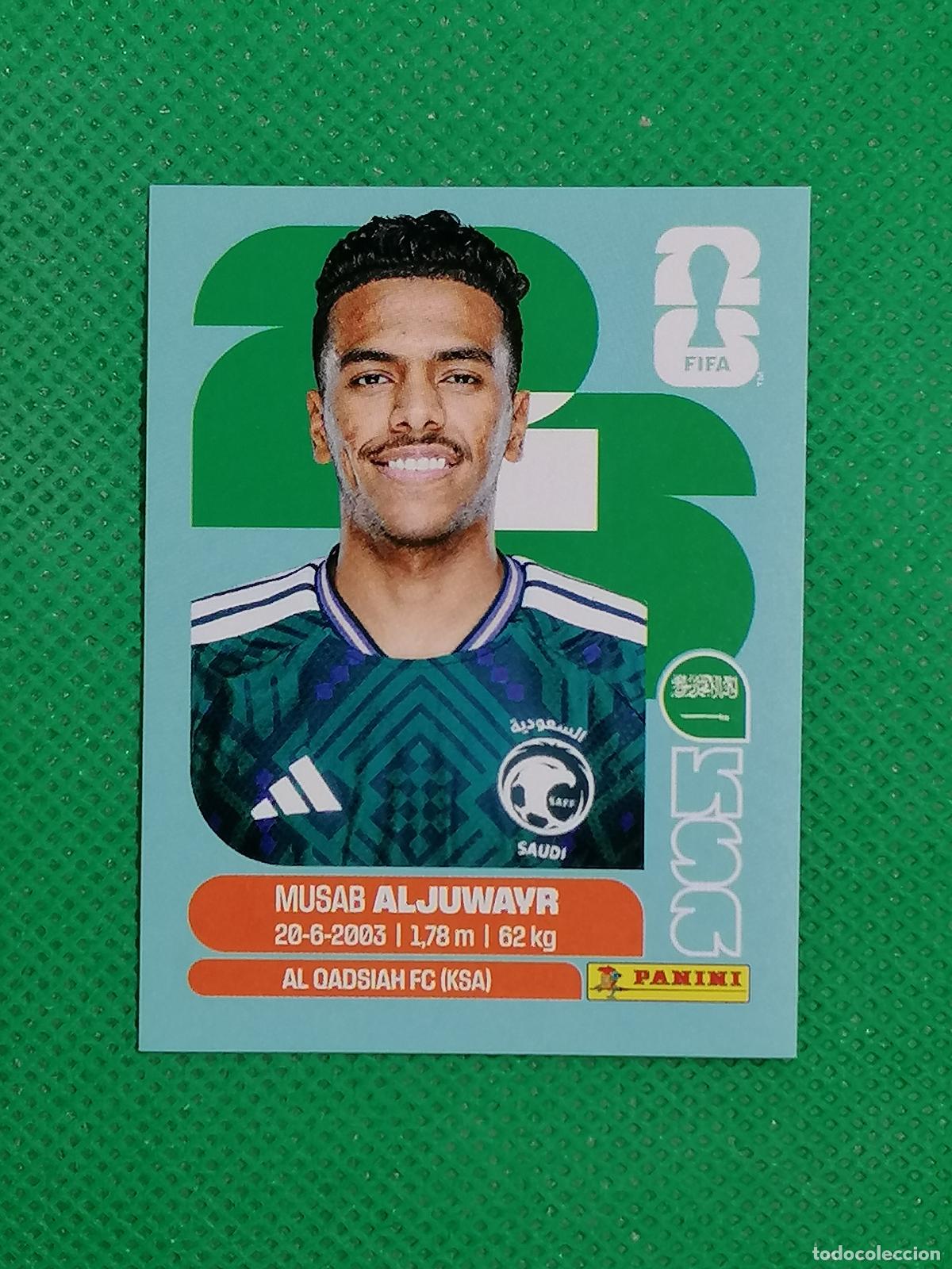 Cromos de F&uacute;tbol: KSA 9 KSA9 MUSAB ALJUWAYR ARABIA SAUDI ⚽ PANINI FIFA MUNDIAL WORLD CUP 26 2026 STICKER ⚽