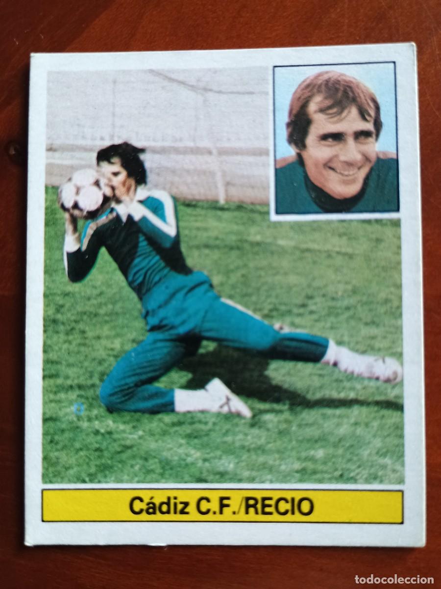 Cromos de F&uacute;tbol: Cromo f&uacute;tbol liga 81 82 1981 1982 ediciones este sin pegar nuevo baja Recio C&aacute;diz coloca Jes&uacute;s