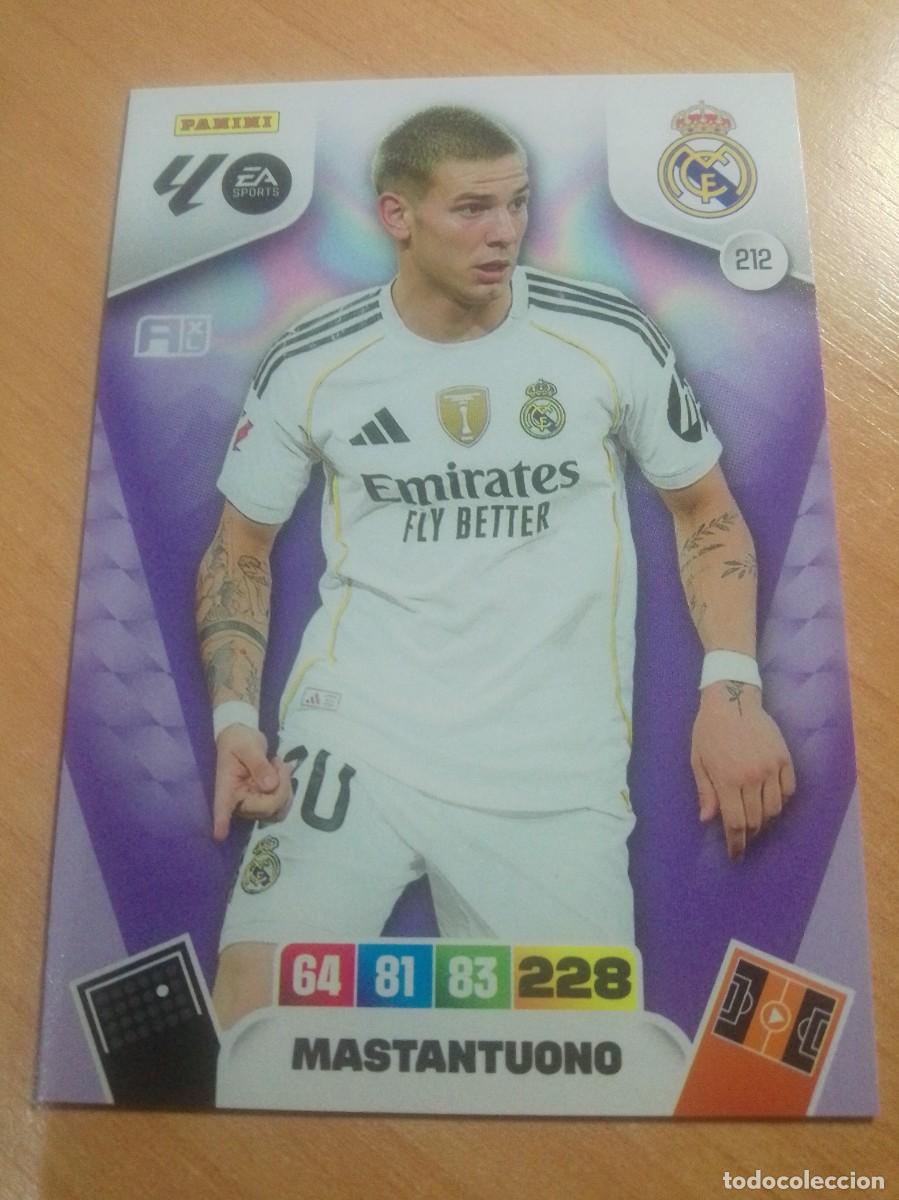 Cromos de F&uacute;tbol: 212 MASTAUNTONO DEL REAL MADRID 25 26 ADRENALYN XL 2025 2026