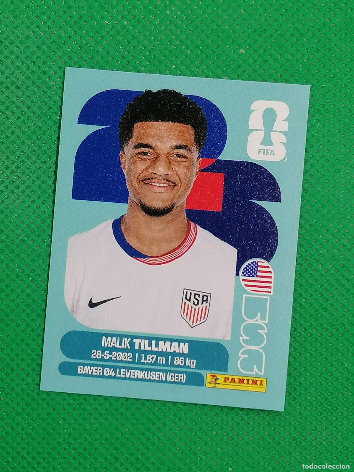 Football Stickers: USA 15 USA15 MALIK TILLMAN USA ⚽ PANINI FIFA MUNDIAL WORLD CUP 26 2026 STICKER ⚽