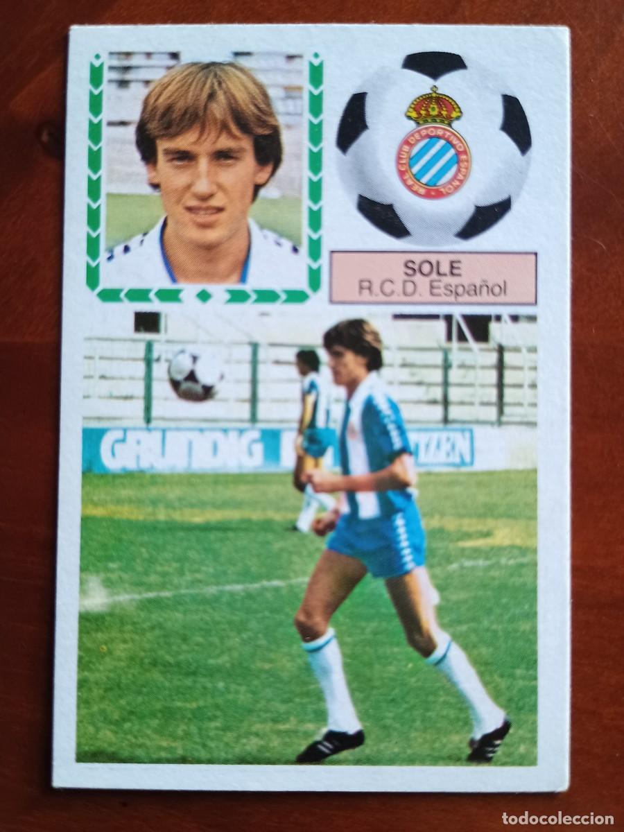 Cromos de F&uacute;tbol: Cromo f&uacute;tbol liga 83 84 1983 1984 ediciones este sin pegar nuevo coloca Sole Espa&ntilde;ol Miquel soler