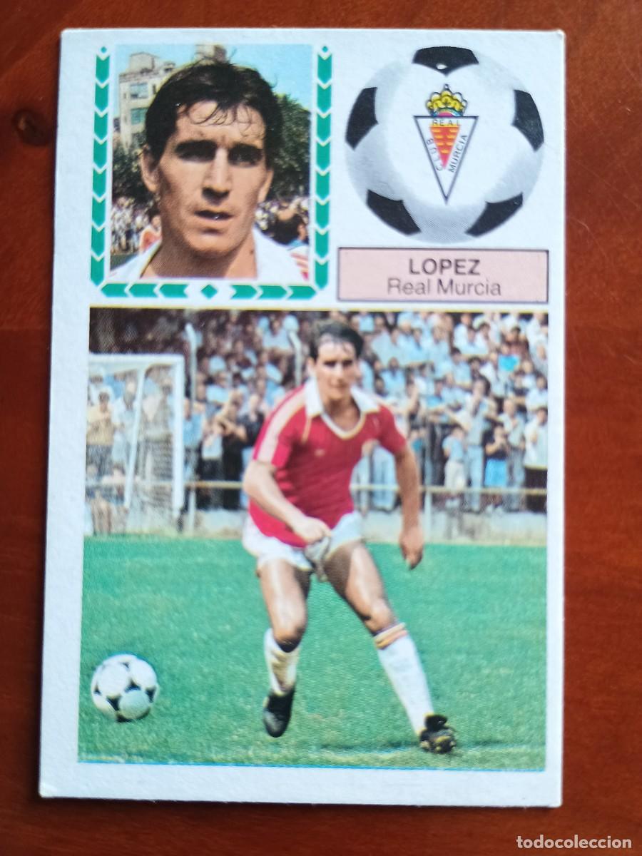 Cromos de F&uacute;tbol: Cromo f&uacute;tbol liga 83 84 1983 1984 ediciones este sin pegar nuevo L&oacute;pez Real Murcia Del Barrio error