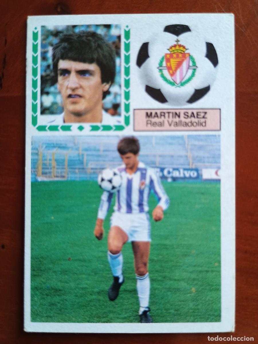 Cromos de F&uacute;tbol: Cromo f&uacute;tbol liga 83 84 1983 1984 ediciones este sin pegar nuevo coloca Mart&iacute;n S&aacute;ez Real Valladolid