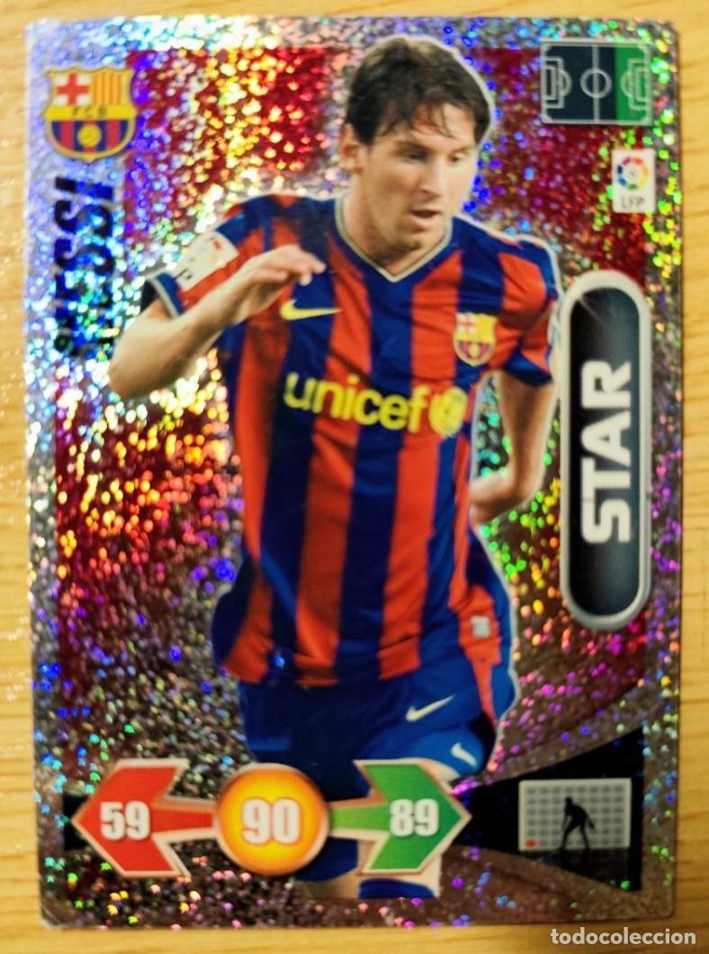 Cromos de F&uacute;tbol: CARD MESSI STAR FC BARCELONA ADRENALYN 2009 2010 / 09 10 PANINI BRILLANTINA FINA