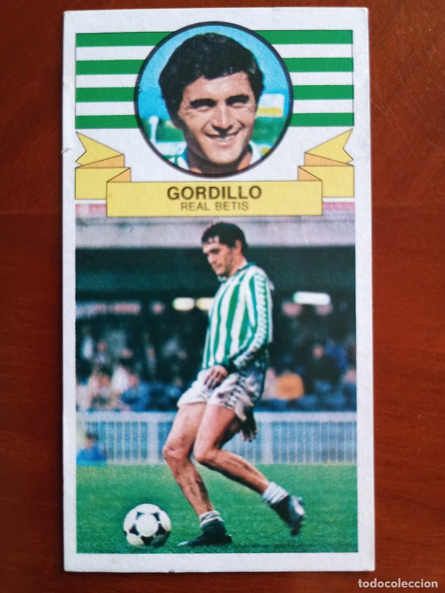 Cromos de F&uacute;tbol: Cromo f&uacute;tbol liga 85 86 1985 1986 ediciones este pegar nuevo baja Gordillo Real Betis