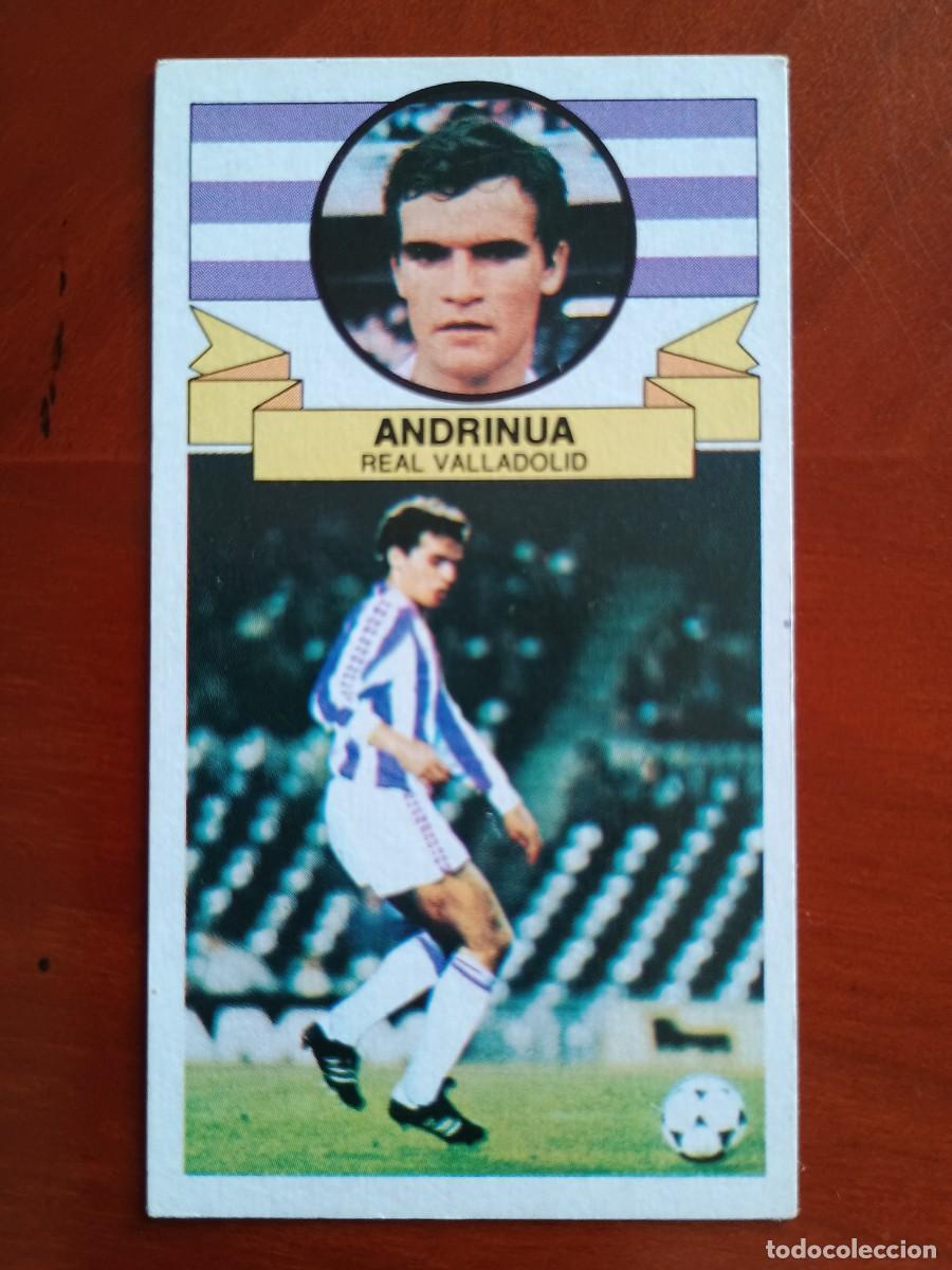 Cromos de F&uacute;tbol: Cromo f&uacute;tbol liga 85 86 1985 1986 ediciones este pegar nuevo Andrinua fichaje 39 Real Valladolid