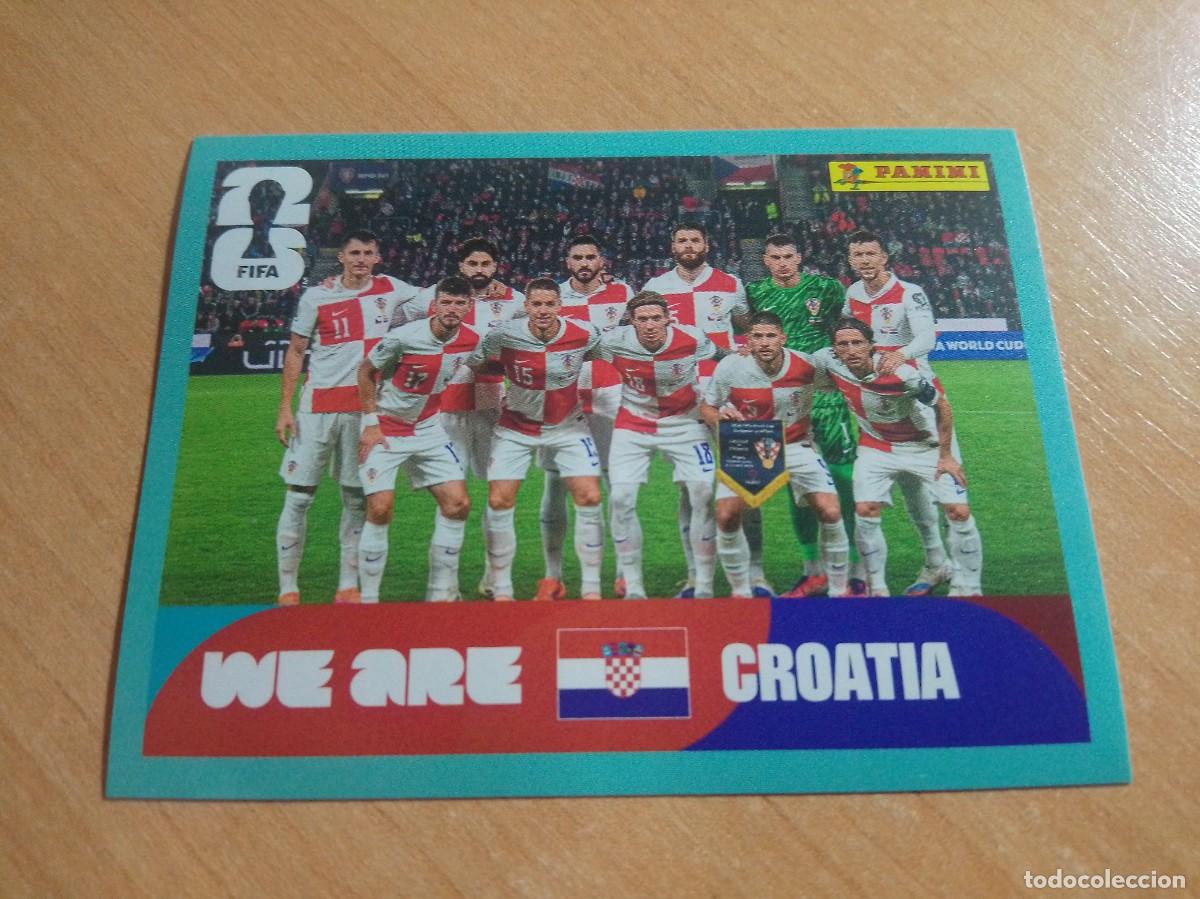 Cromos de F&uacute;tbol: CRO 13 SELECCI&Oacute;N DE CROACIA 2027 MUNDIAL PANINI NUEVO