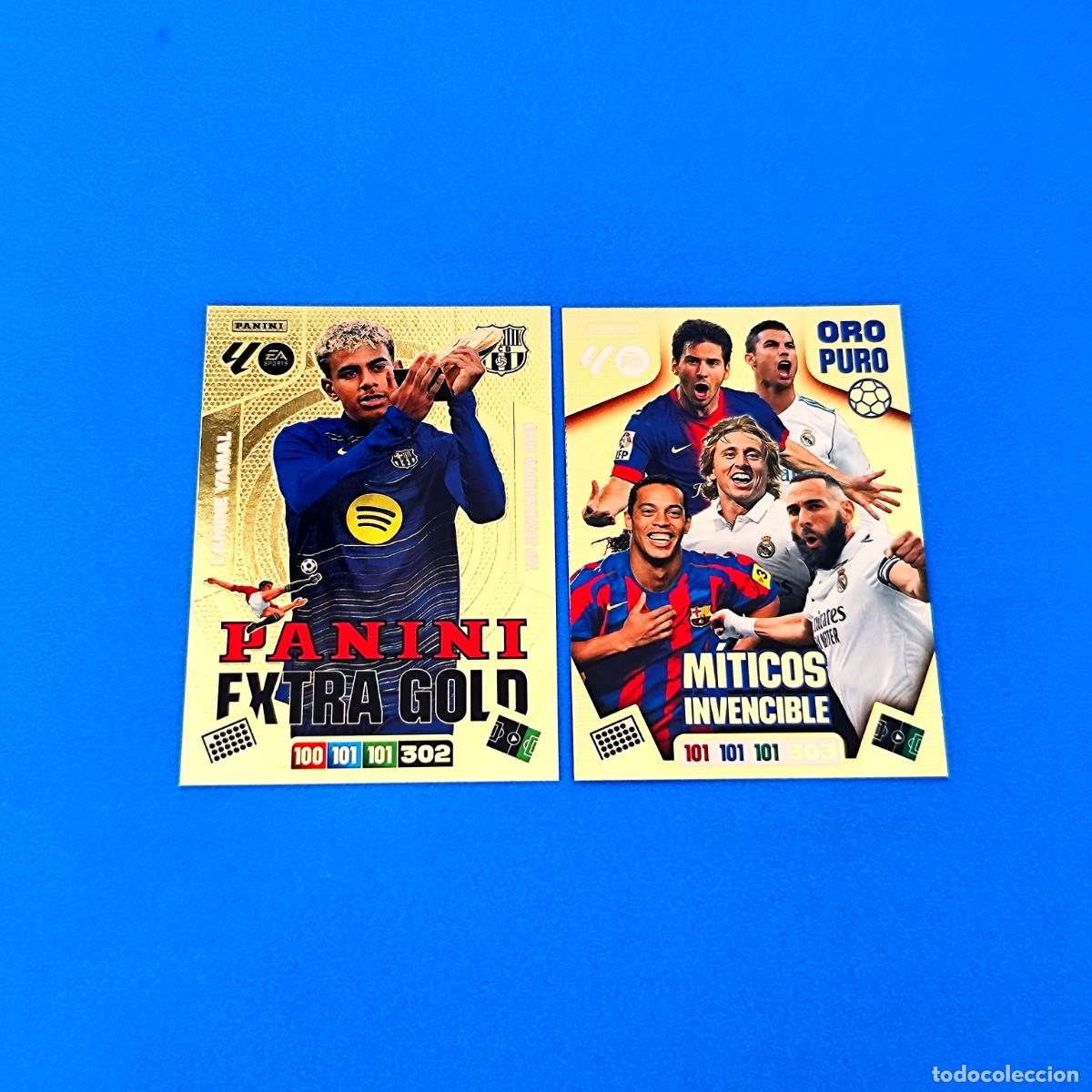 Cromos de F&uacute;tbol: Adrenalyn 2025 2026 / 25 26 Lamine Yamal Panini Extra Gold - M&iacute;ticos Invencible Oro puro