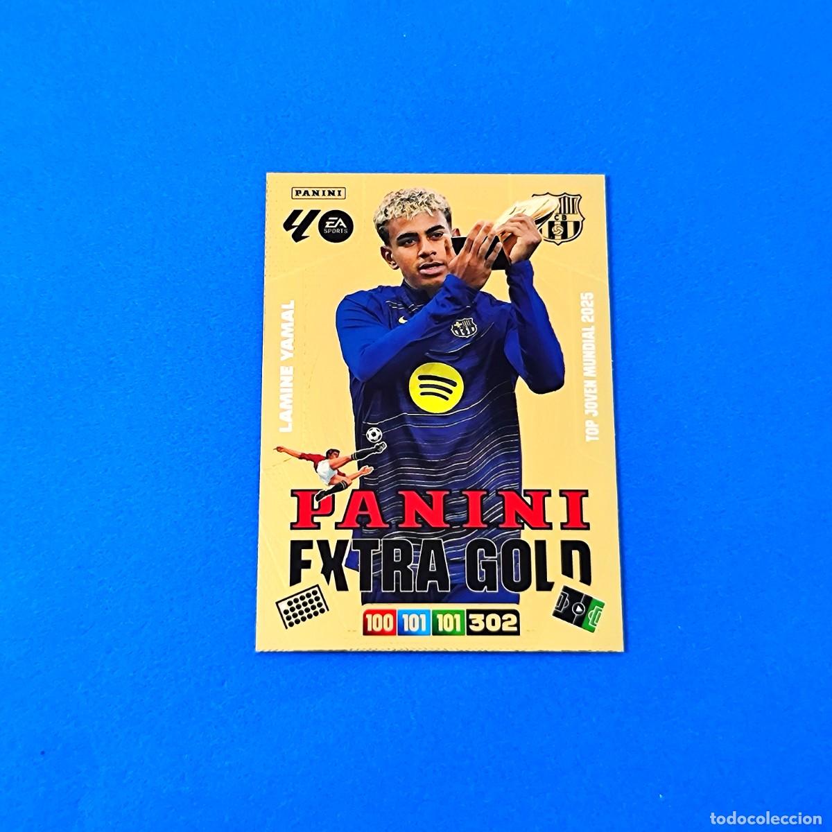 Cromos de F&uacute;tbol: Adrenalyn 2025 2026 / 25 26 Lamine Yamal Panini Extra Gold Barcelona