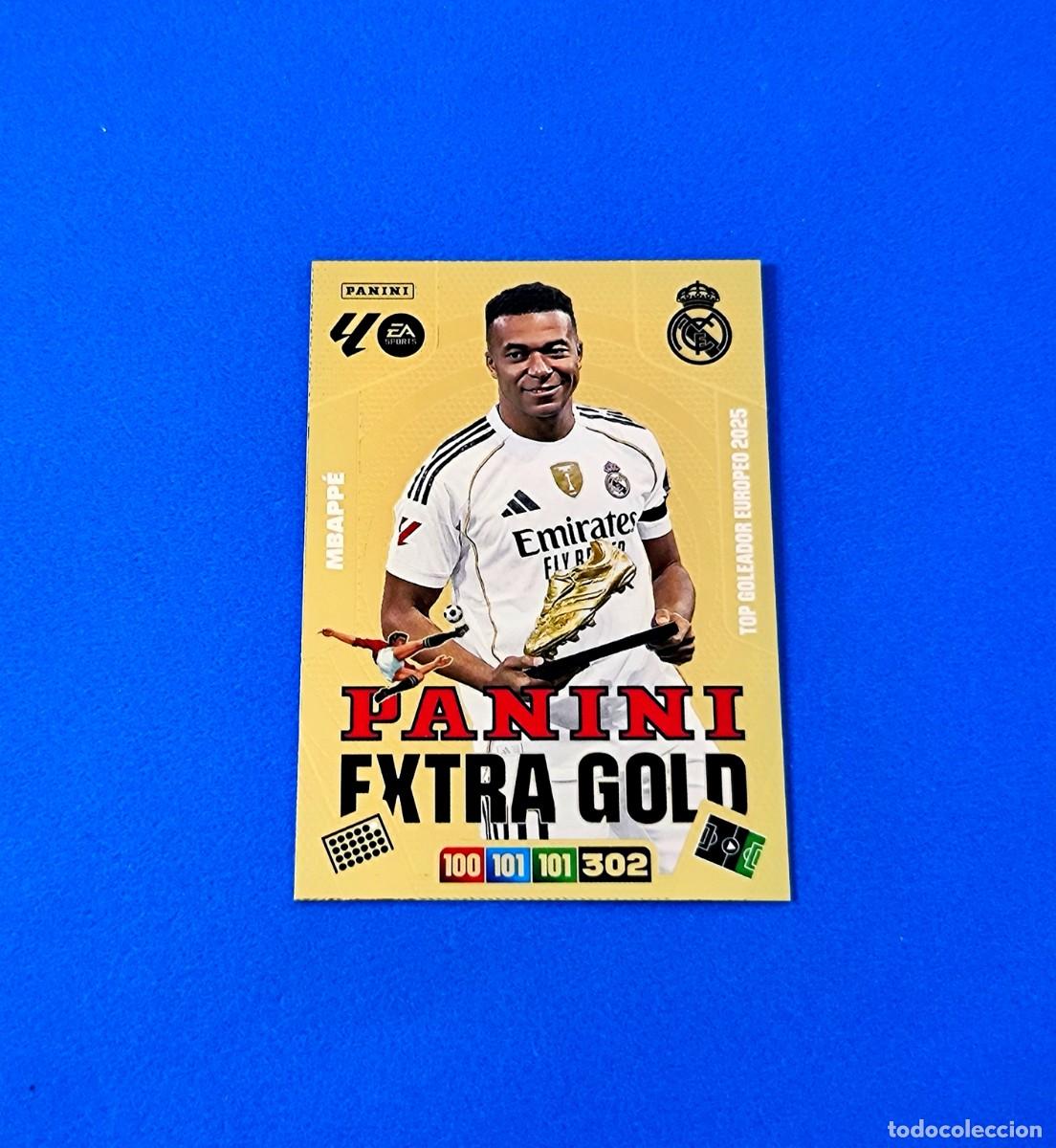 Cromos de F&uacute;tbol: Adrenalyn 2025 2026 / 25 26 Panini Extra Gold Mbapp&eacute; Real Madrid