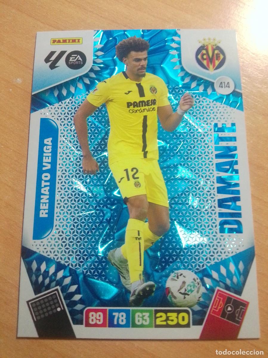 Cromos de F&uacute;tbol: 414 RENATO VIEGA DIAMANTE DEL VILLARREAL 25 26 ADRENALYN XL 2025 2026