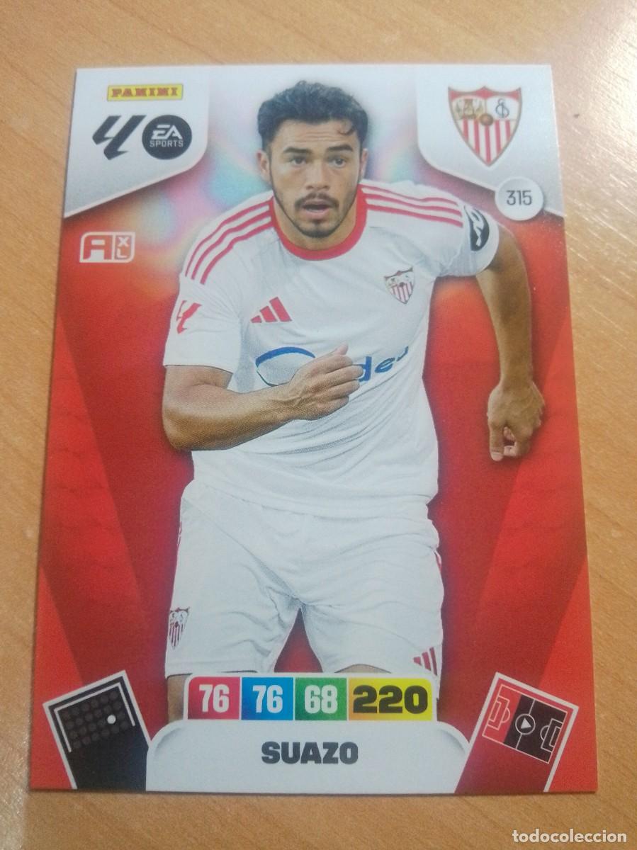 Cromos de F&uacute;tbol: 315 SUAZO DEL SEVILLA 25 26 ADRENALYN XL 2025 2026