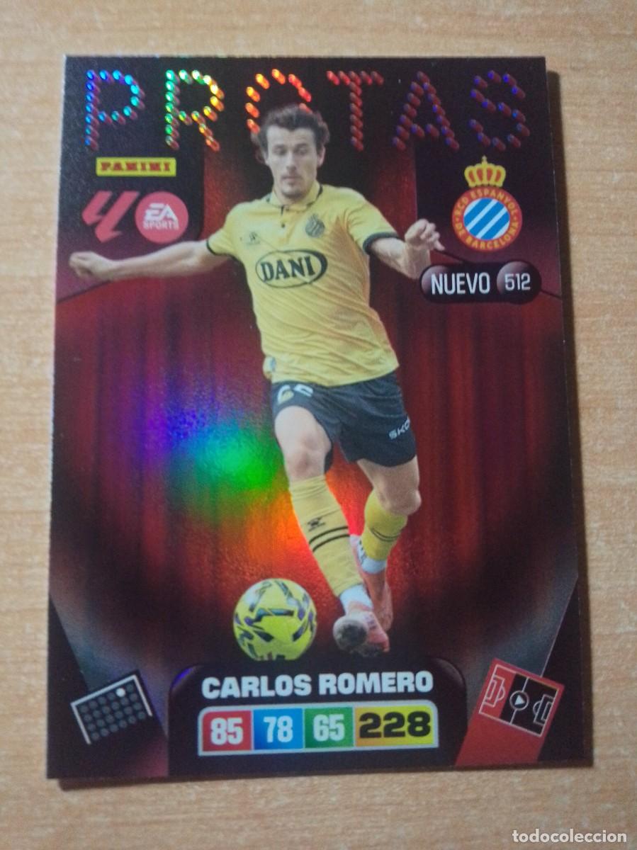 Cromos de F&uacute;tbol: 512 CARLOS ROMERO NUEVO PROTAS DEL ESPANYOL 25 26 ADRENALYN XL 2025 2026