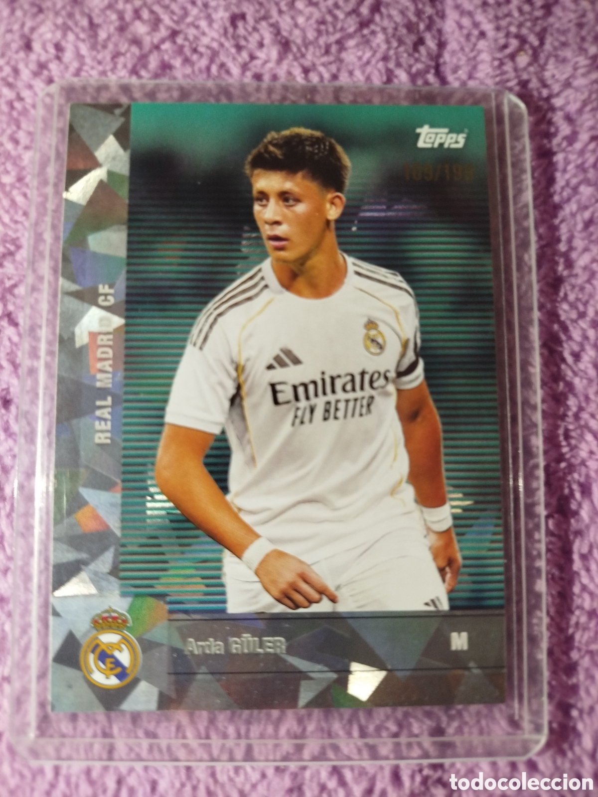 Cromos de F&uacute;tbol: Cromo de Arda Guler. Numerada 109/199.