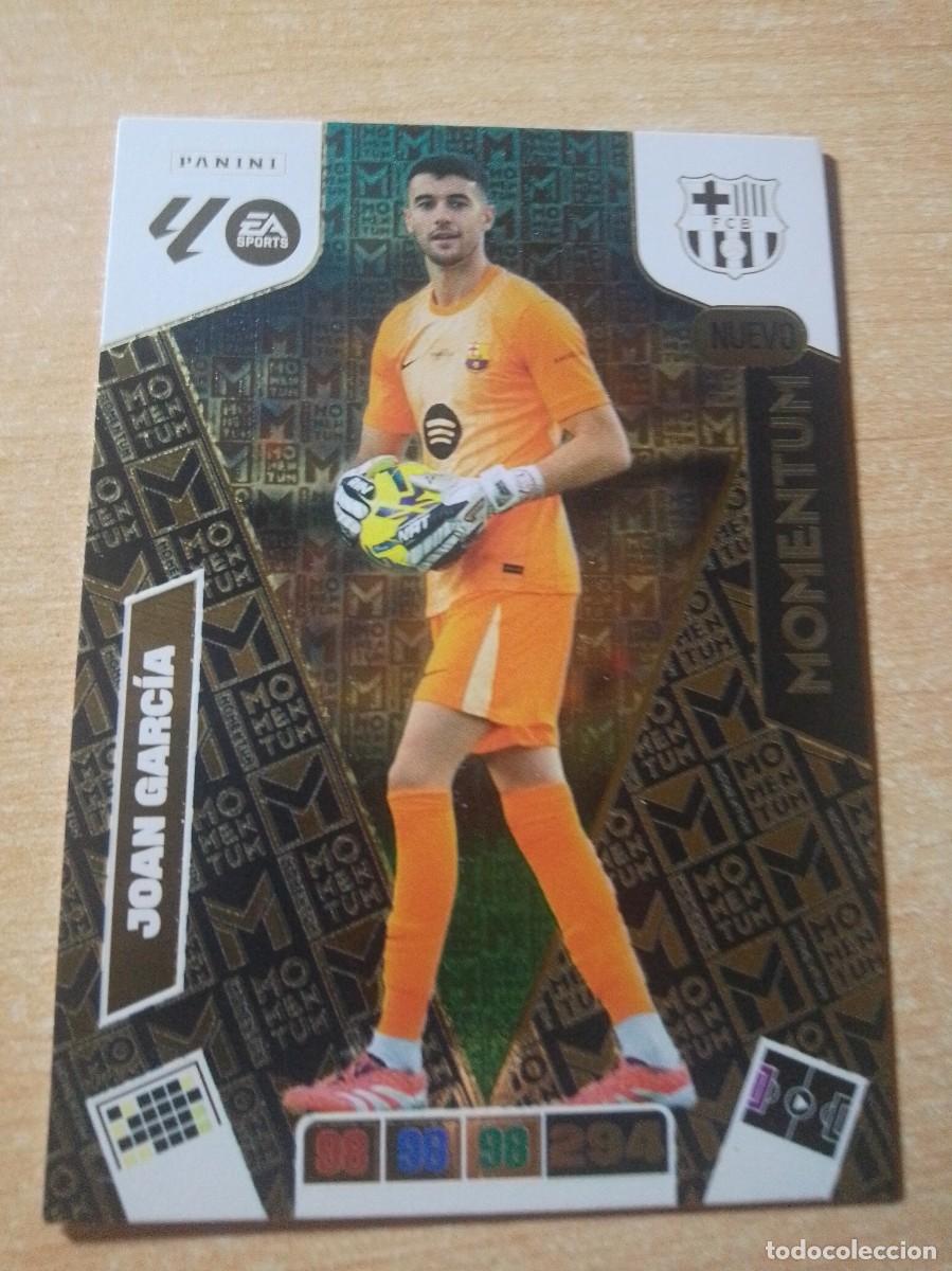 Cromos de F&uacute;tbol: JOAN GARC&Iacute;A NUEVO MOMENTUM DEL BARCELONA 25 26 ADRENALYN XL 2025 2026