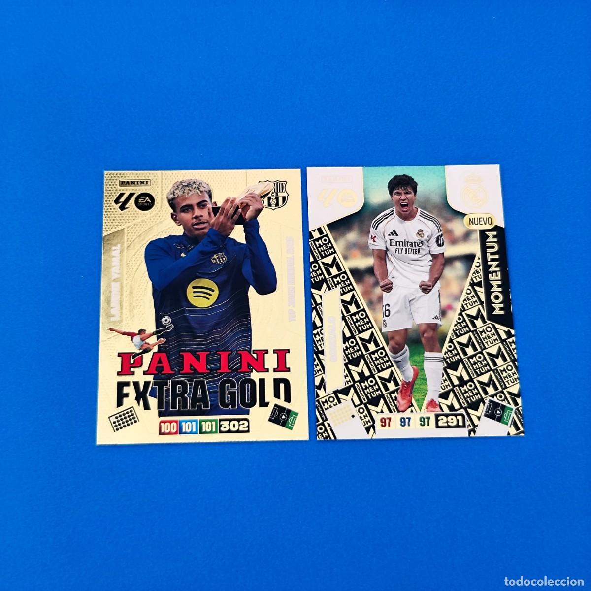 Fu&szlig;ball-Sticker: Adrenalyn 2025 2026 / 25 26 Momentum Gonzalo Real Madrid - Extra Gold Lamine Yamal Barcelona