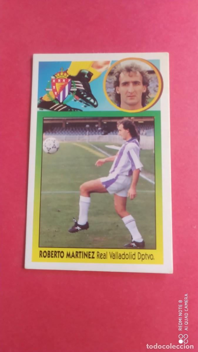 Cromos de F&uacute;tbol: ROBERTO MARTINEZ BAJA VALLADOLID ESTE 93 94- 1993 1994 CARTON C2