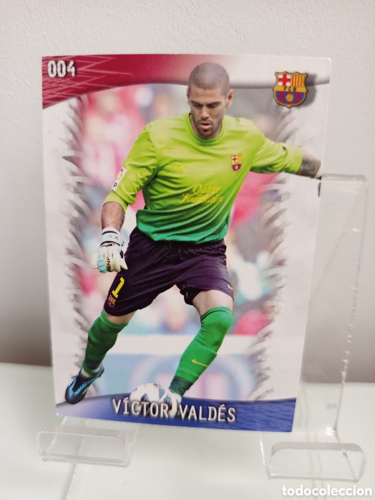 Cromos de F&uacute;tbol: ❇️ CROMO CARD ⚽ V&Iacute;CTOR VALD&Eacute;S BARCELONA 4 FICHAS LIGA QUIZ GAME 2014 13 14 2013 2014 MUNDICROMO ❇️