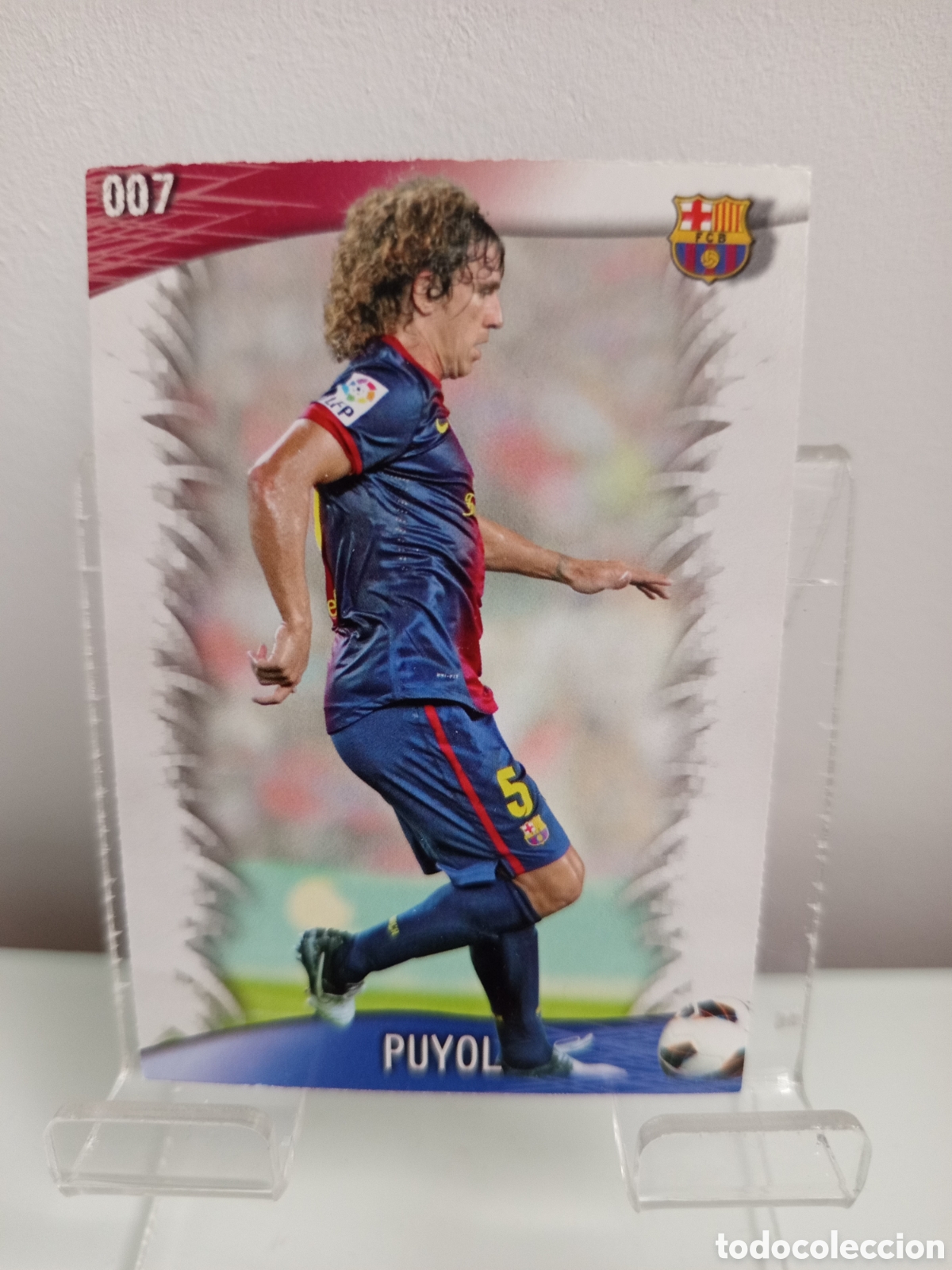Fu&szlig;ball-Sticker: ❇️ CROMO CARD ⚽ PUYOL BARCELONA 7 FICHAS LIGA QUIZ GAME 2014 13 14 2013 2014 MUNDICROMO ❇️