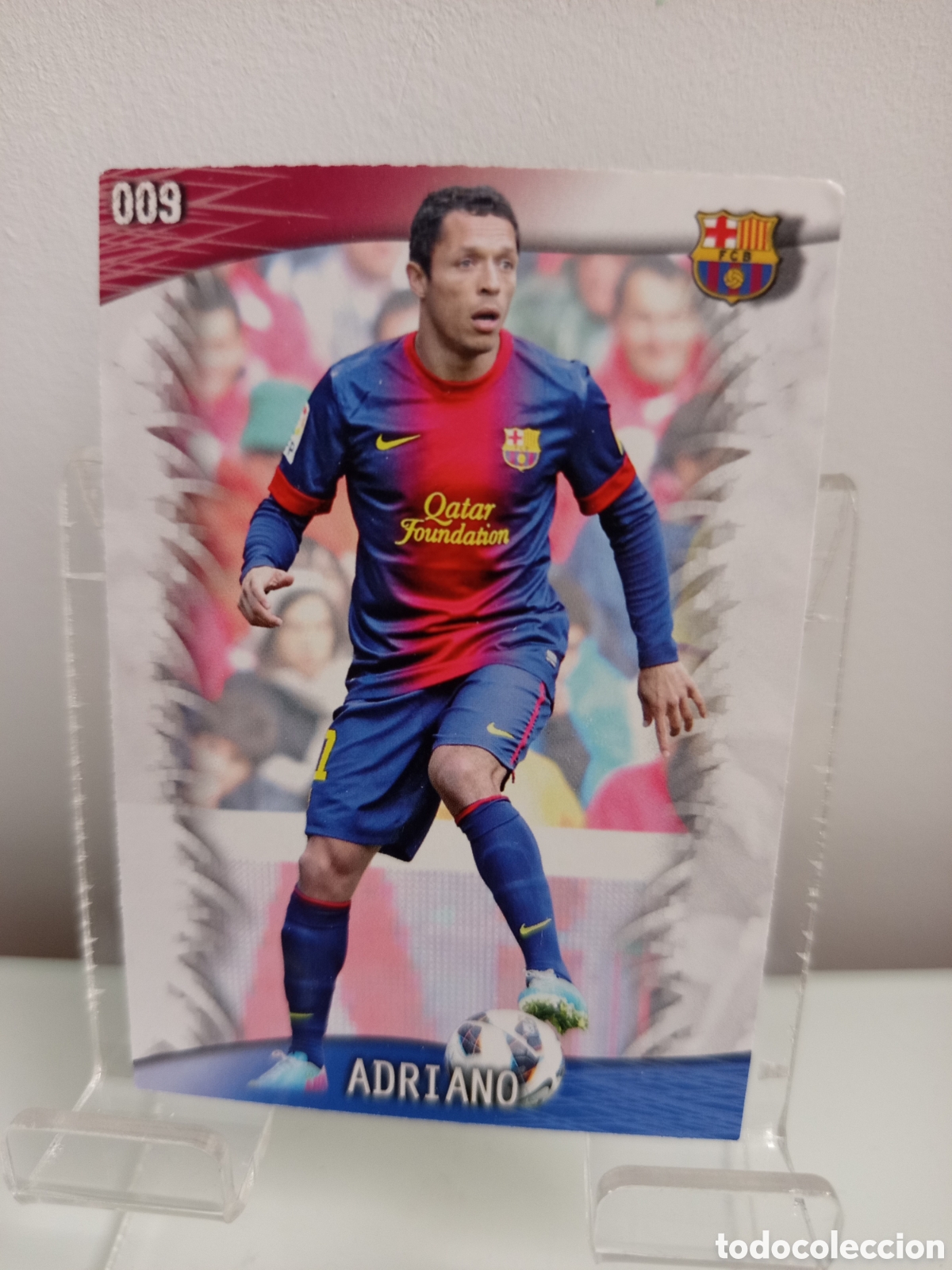 Cromos de F&uacute;tbol: ❇️ CROMO CARD ⚽ ADRIANO BARCELONA 9 FICHAS LIGA QUIZ GAME 2014 13 14 2013 2014 MUNDICROMO ❇️