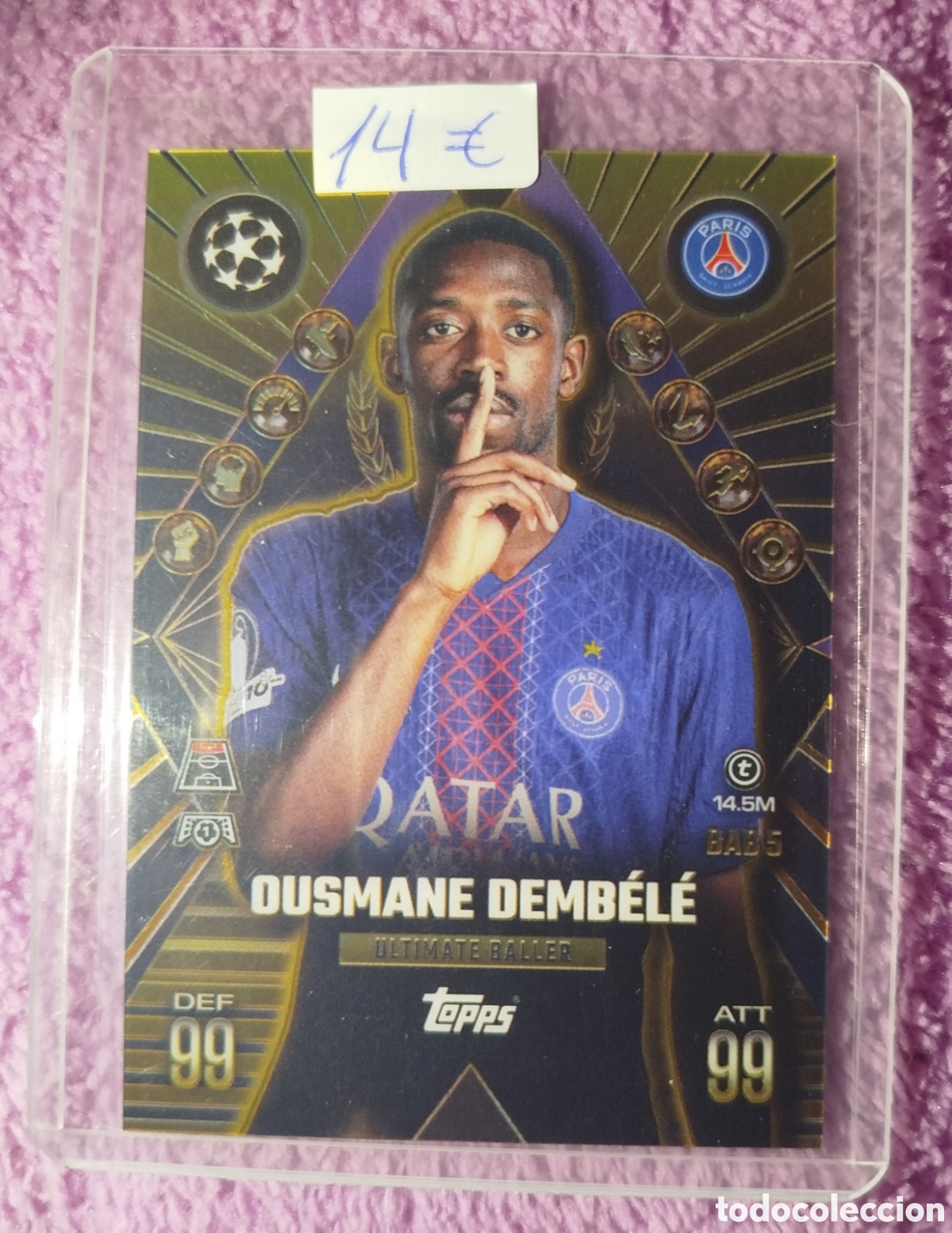 Cromos de F&uacute;tbol: Cromo de Dusmane Dembele