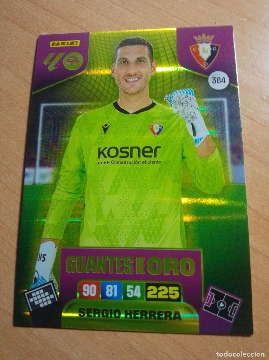 Cromos de F&uacute;tbol: 384 SERGIO HERRERA GUANTES DE ORO DEL OSASUNA 25 26 ADRENALYN XL 2025 2026