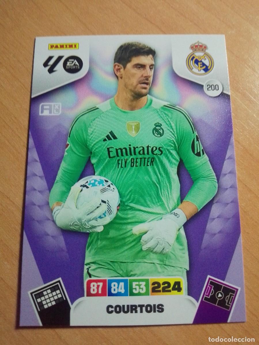Cromos de F&uacute;tbol: 200 COURTOS PORTERO DEL REAL MADRID 25 26 ADRENALYN XL 2025 2026