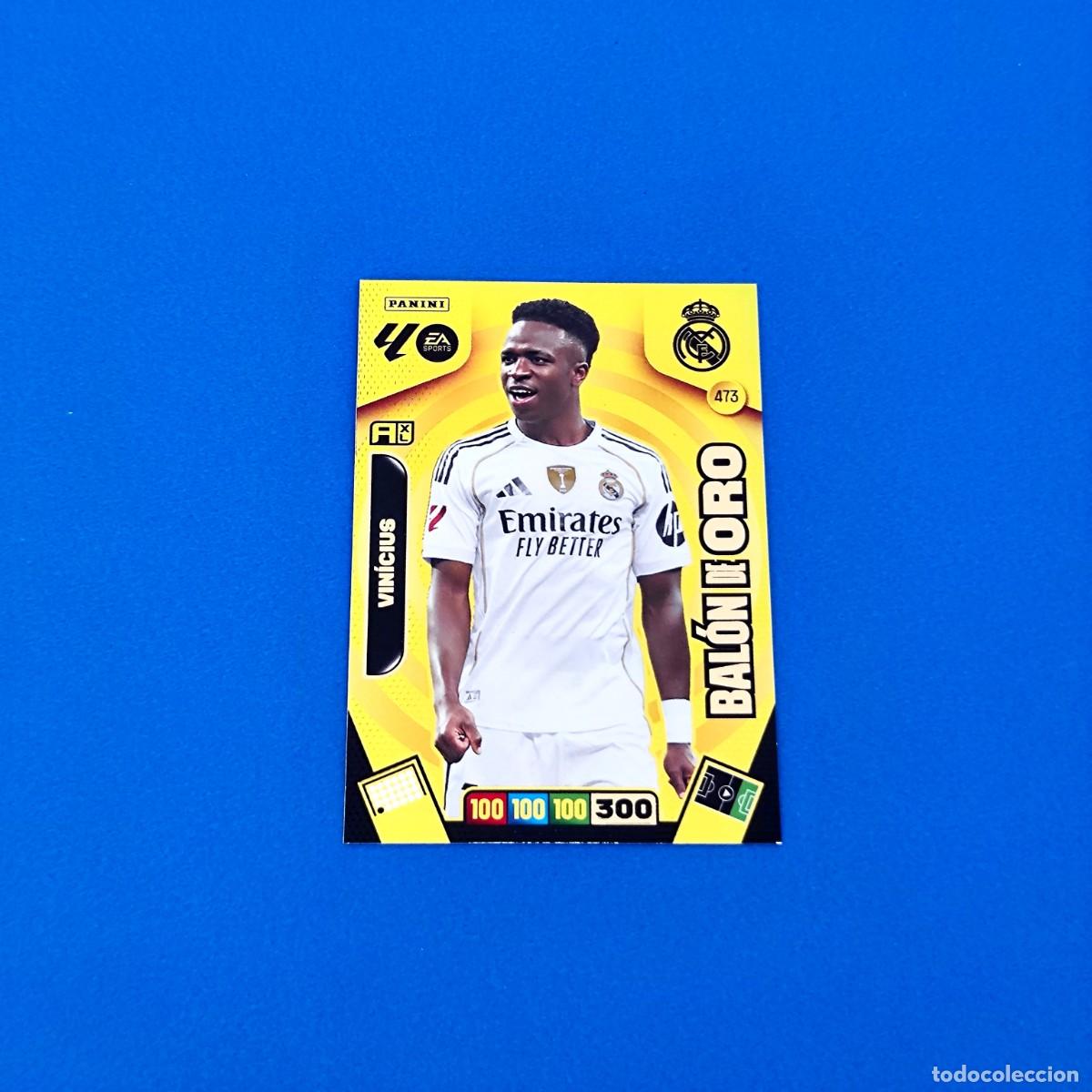 Cromos de F&uacute;tbol: Adrenalyn 2025 2026 / 25 26 Bal&oacute;n de Oro Vinicius 473 Real Madrid