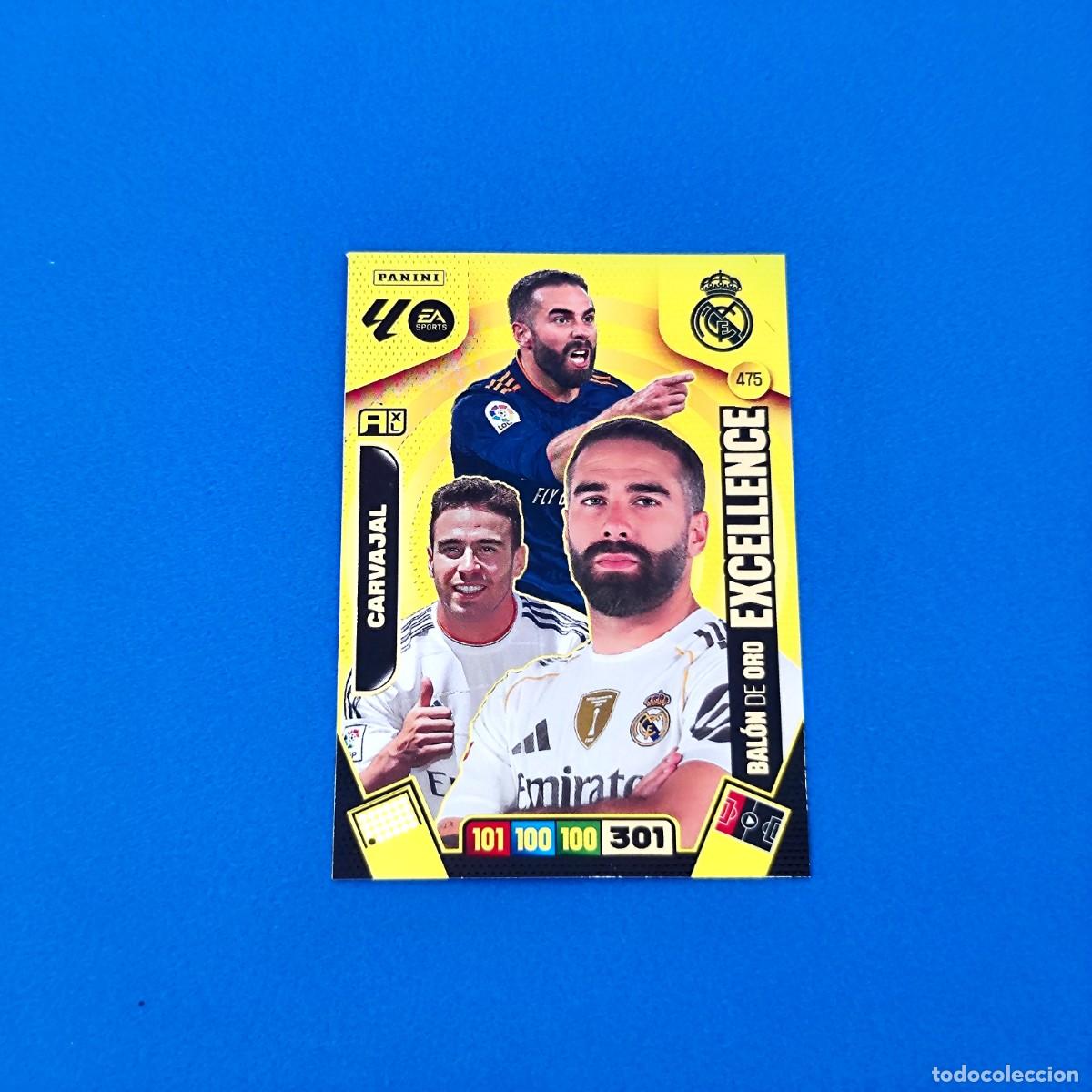 Cromos de F&uacute;tbol: Adrenalyn 2025 2026 / 25 26 Bal&oacute;n de Oro Excellence Carvajal 475 Real Madrid