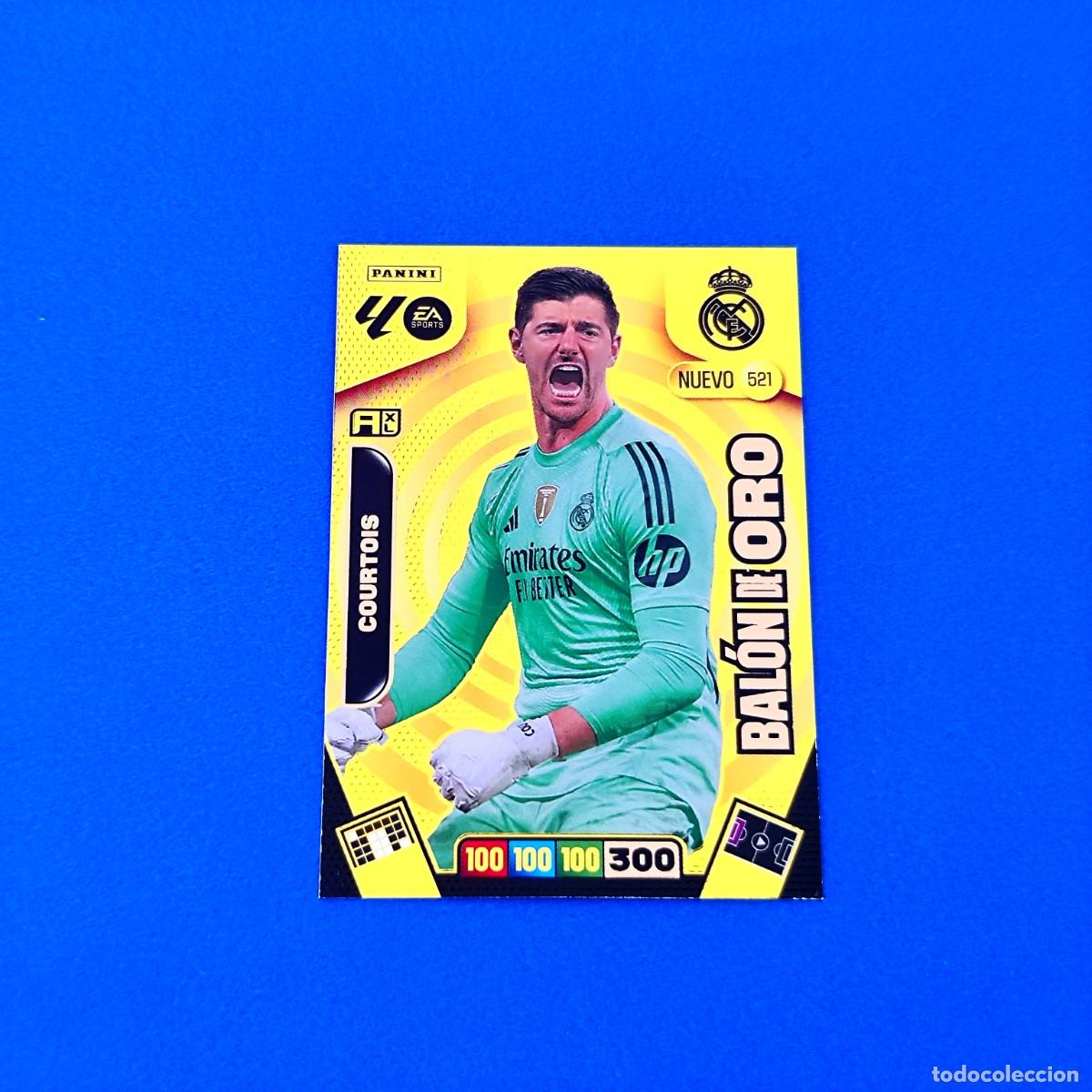 Cromos de F&uacute;tbol: Adrenalyn 2025 2026 / 25 26 Nuevo Bal&oacute;n de Oro Courtois 521 Real Madrid