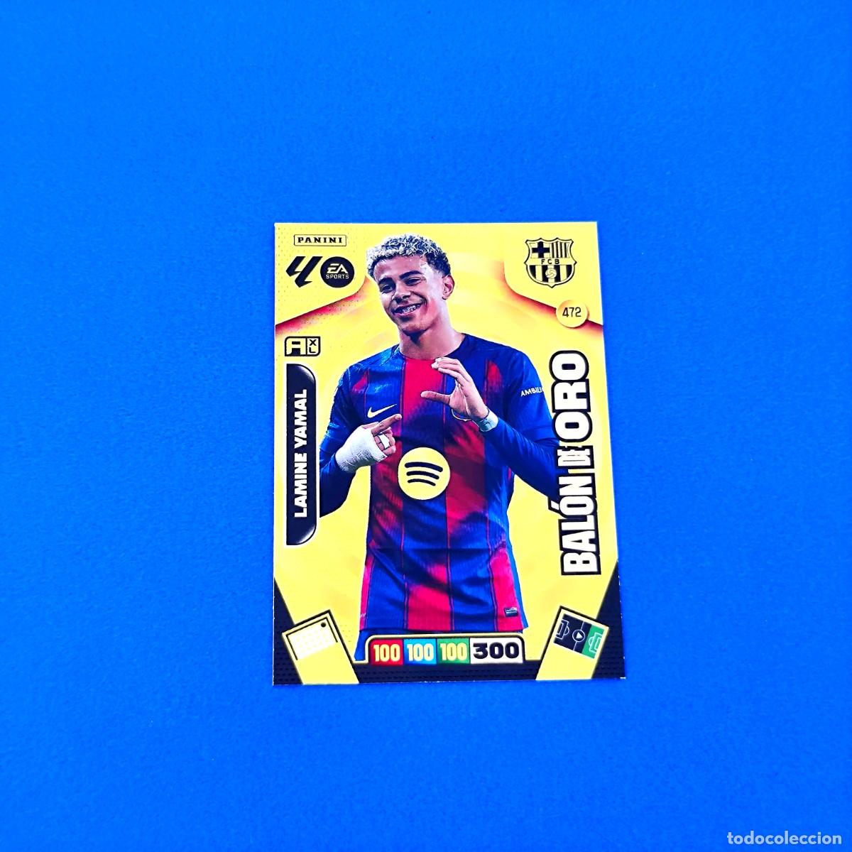 Cromos de F&uacute;tbol: Adrenalyn 2025 2026 / 25 26 Bal&oacute;n de Oro Lamine Yamal 472 Barcelona