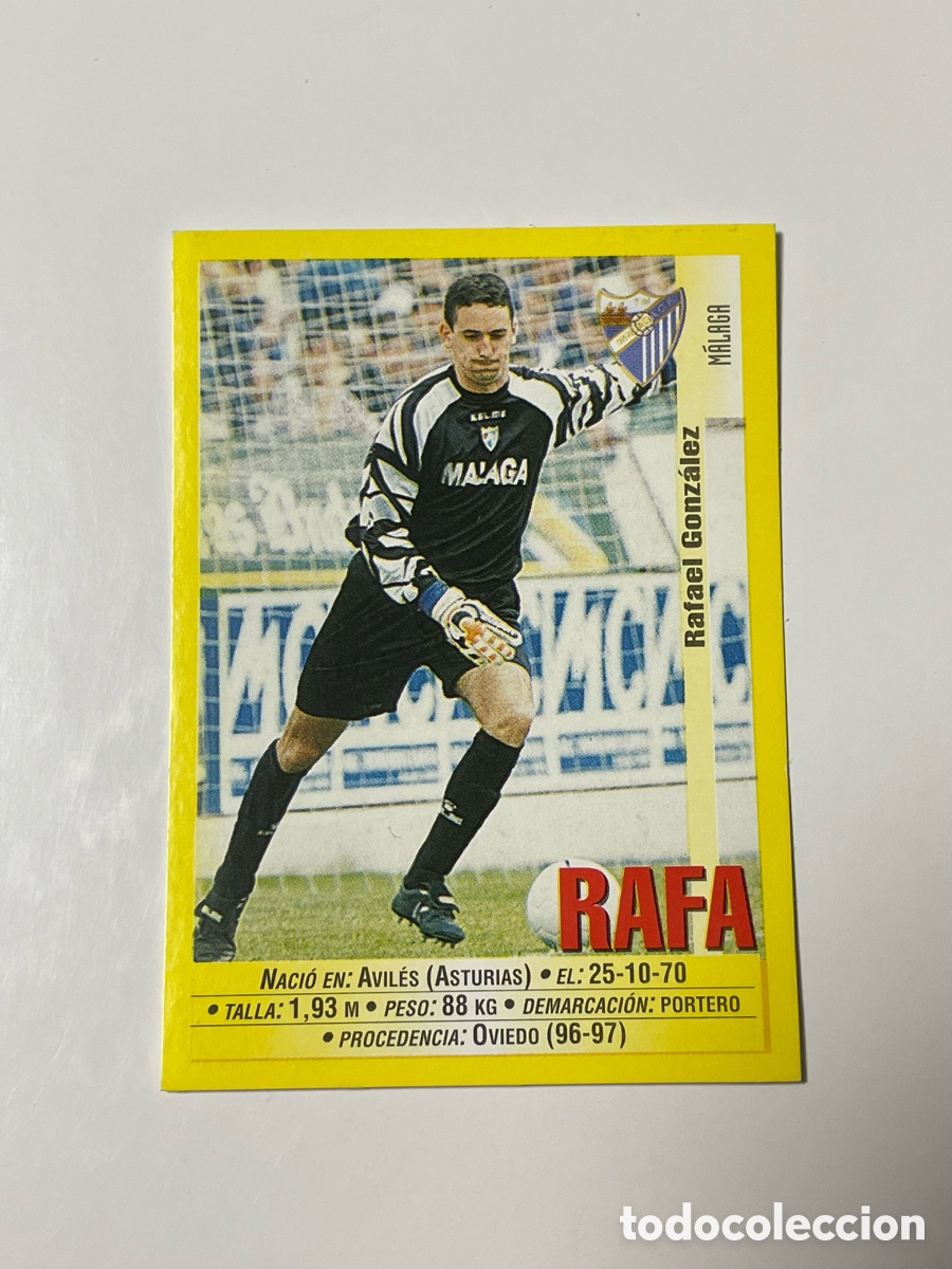 Cromos de F&uacute;tbol: Rafa M&aacute;laga Panini 1999/2000 #306