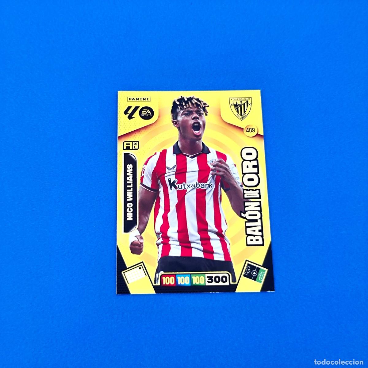 Cromos de F&uacute;tbol: Adrenalyn 2025 2026 / 25 26 Bal&oacute;n de Oro Nico Williams 469 Athletic Club de Bilbao