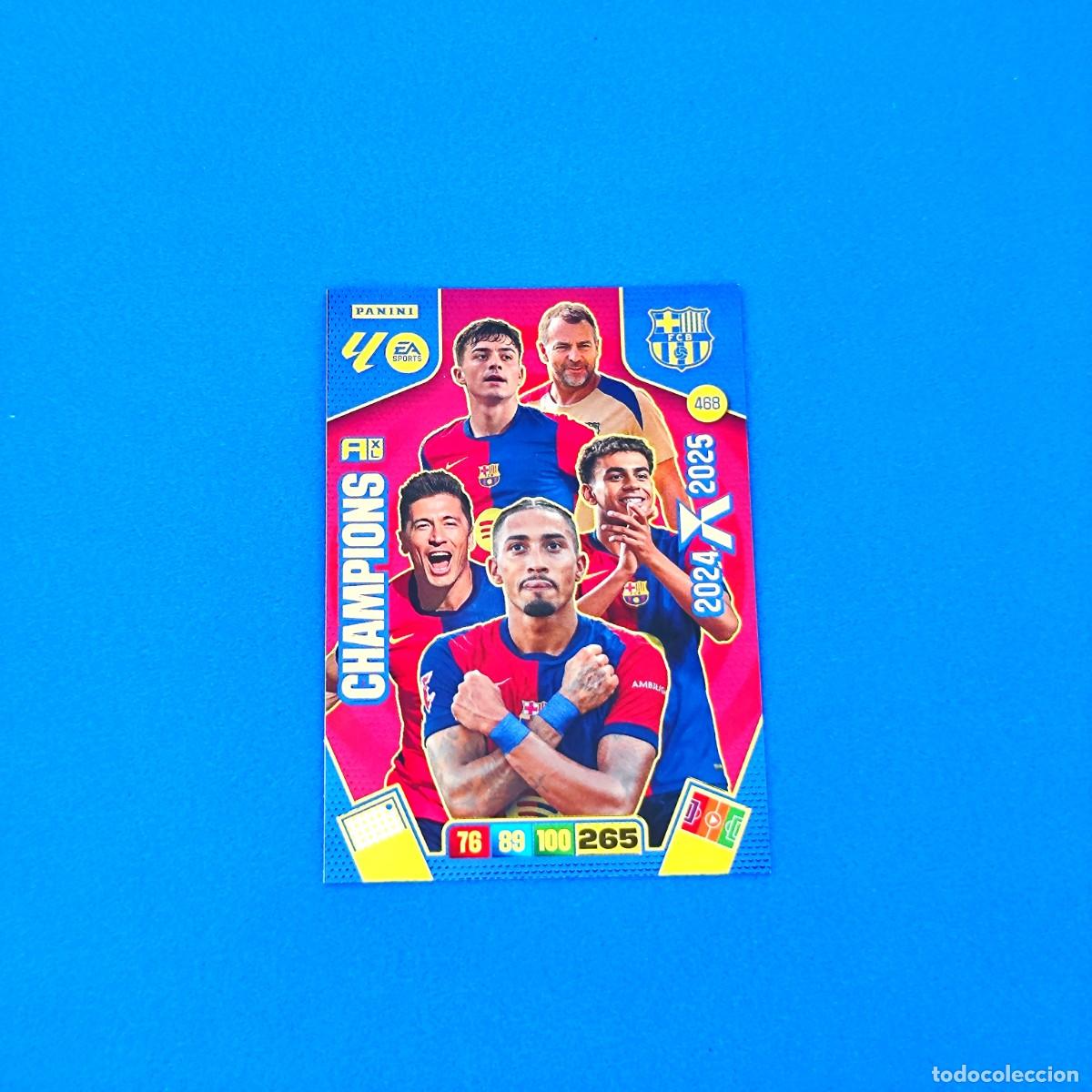 Cromos de F&uacute;tbol: Adrenalyn 2025 2026 / 25 26 476 Card Champions Barcelona 24 25 /2024 2025