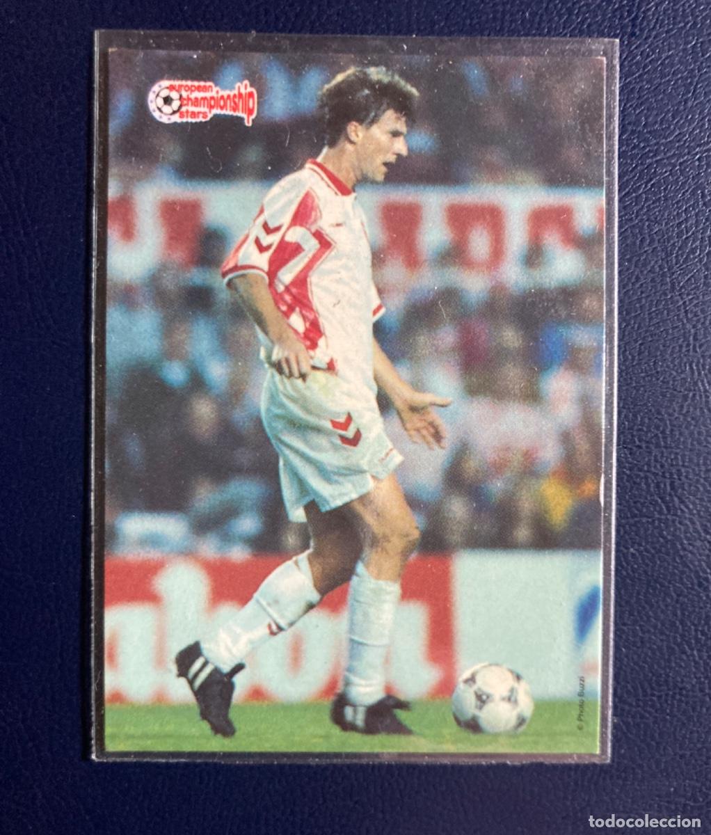 Cromos de F&uacute;tbol: 177 Michael Laudrup - Dinamarca - European Championship Stars Euro 1996 - Plascot - Eurocopa 96