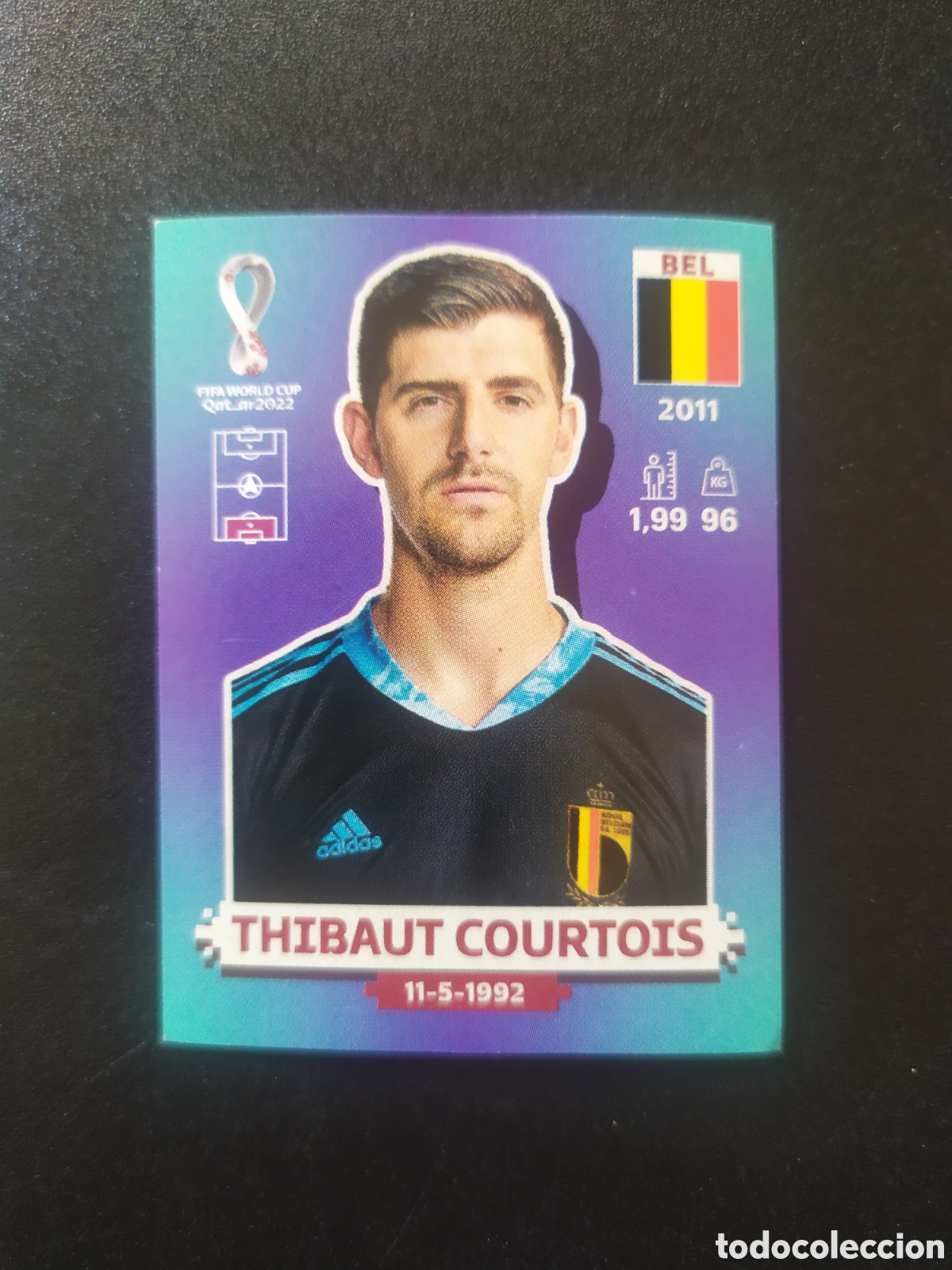 Cromos de F&uacute;tbol: FIFA World Cup Qatar 2022 panini Courtois BEL 3 Belgica