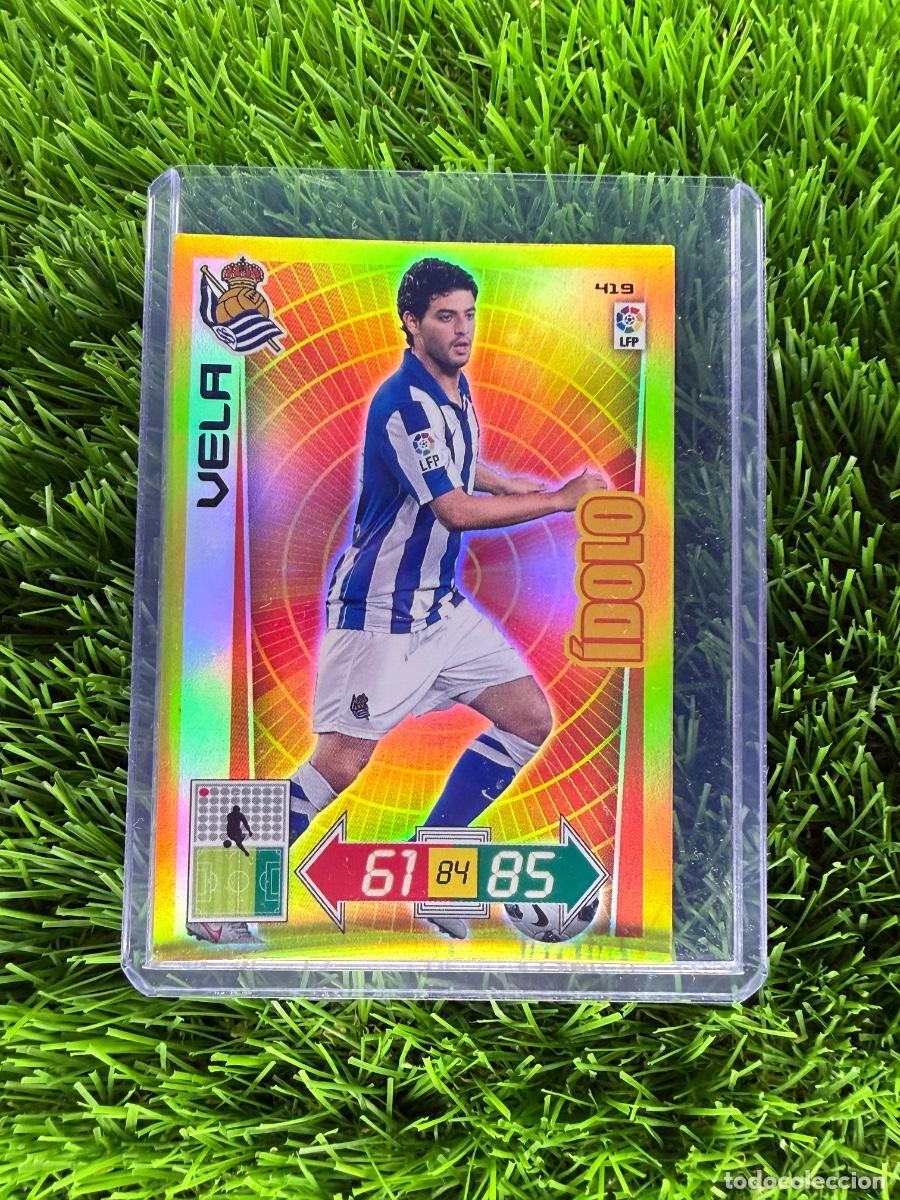 Cromos de F&uacute;tbol: N&ordm; 419 Vela &Iacute;dolo Real Sociedad Adrenalyn XL 12 13