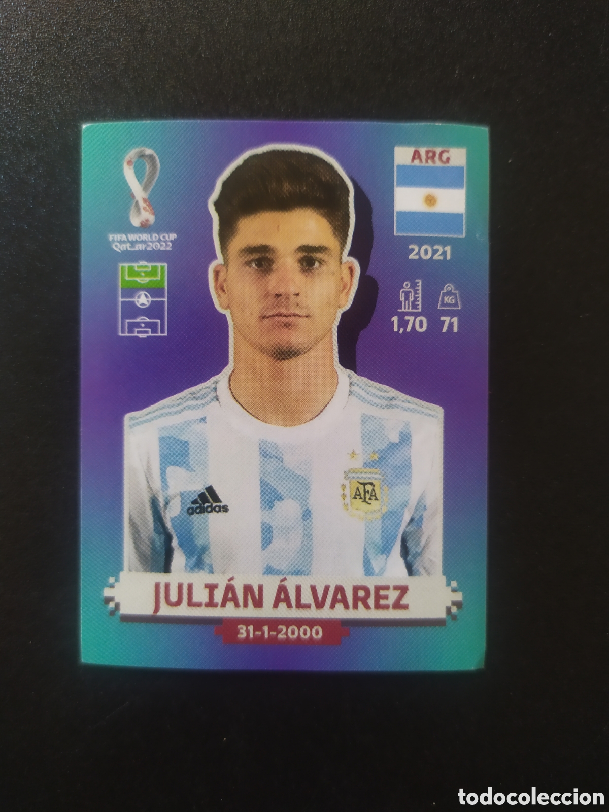 Cromos de F&uacute;tbol: FIFA World Cup Qatar 2022 panini Julian Alvarez ARG 15 Argentina