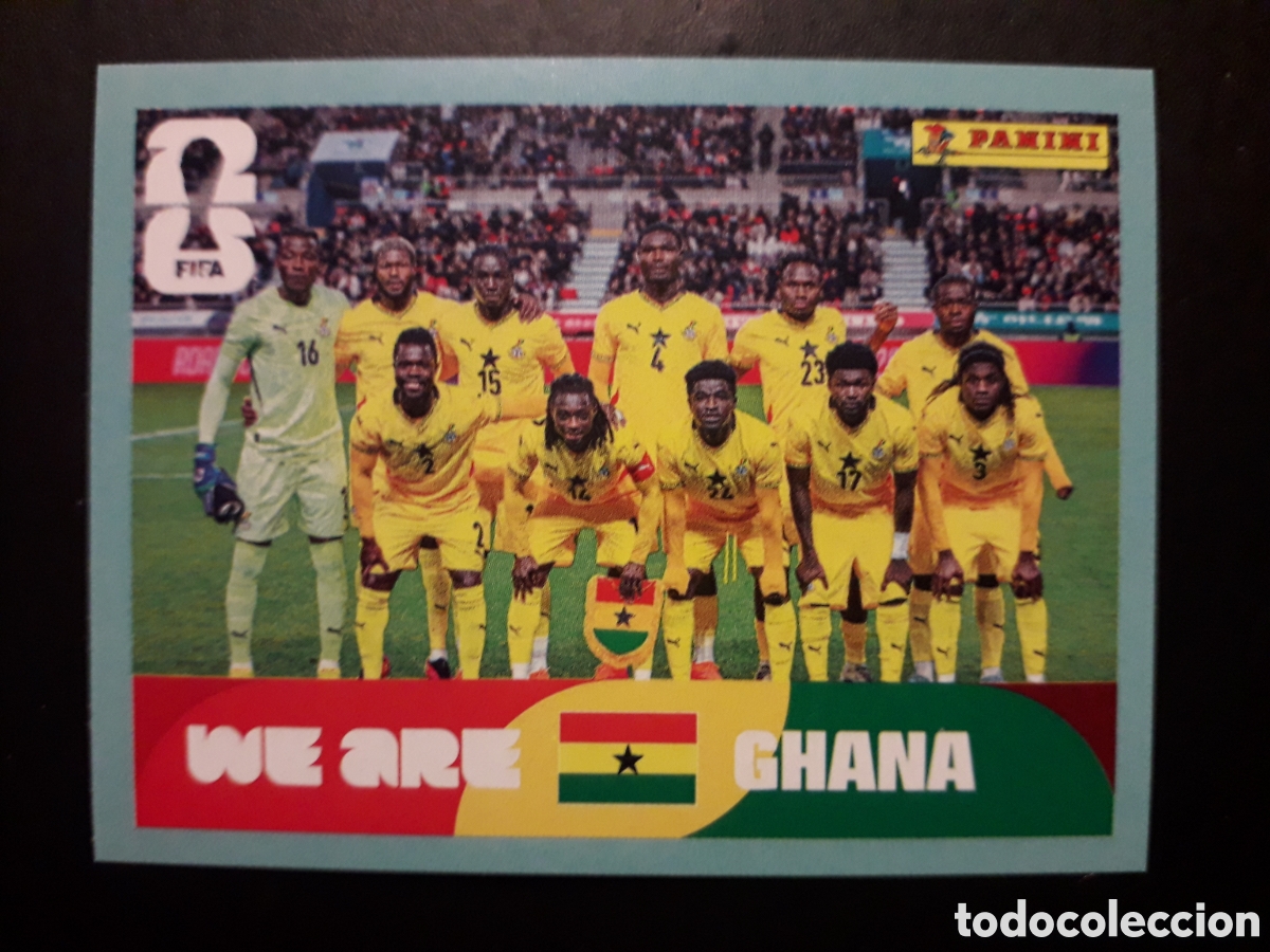 Cromos de F&uacute;tbol: EQUIPO GHANA GHA 13 MUNDIAL F&Uacute;TBOL 2026 FIFA WORLD CUP PANINI SIN PEGAR PEDIDO M&Iacute;NIMO 3&euro;