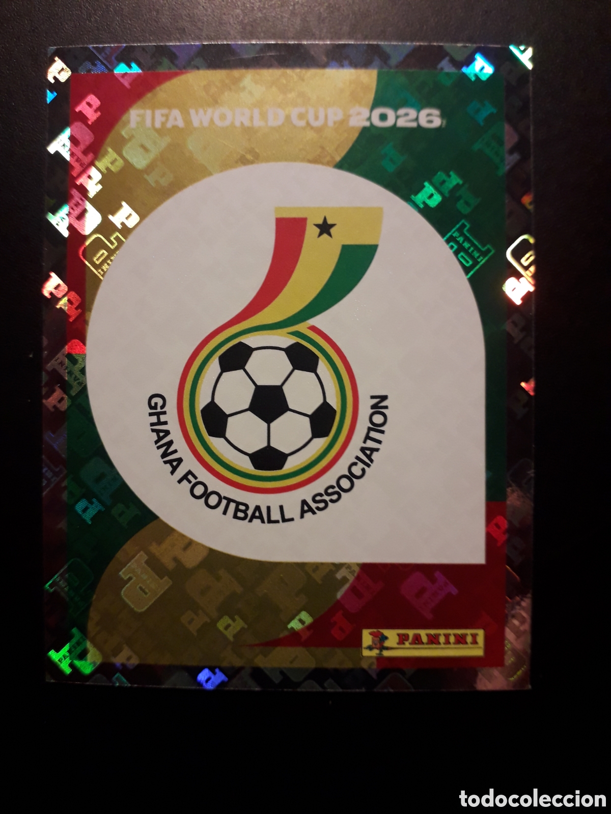 Cromos de F&uacute;tbol: ESCUDO GHANA GHA 1 MUNDIAL F&Uacute;TBOL 2026 FIFA WORLD CUP PANINI SIN PEGAR PEDIDO M&Iacute;NIMO 3&euro;