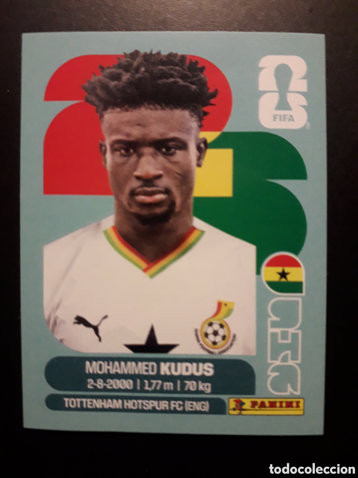 Cromos de F&uacute;tbol: KUDUS GHANA GHA 14 MUNDIAL F&Uacute;TBOL 2026 FIFA WORLD CUP PANINI SIN PEGAR PEDIDO M&Iacute;NIMO 3&euro;