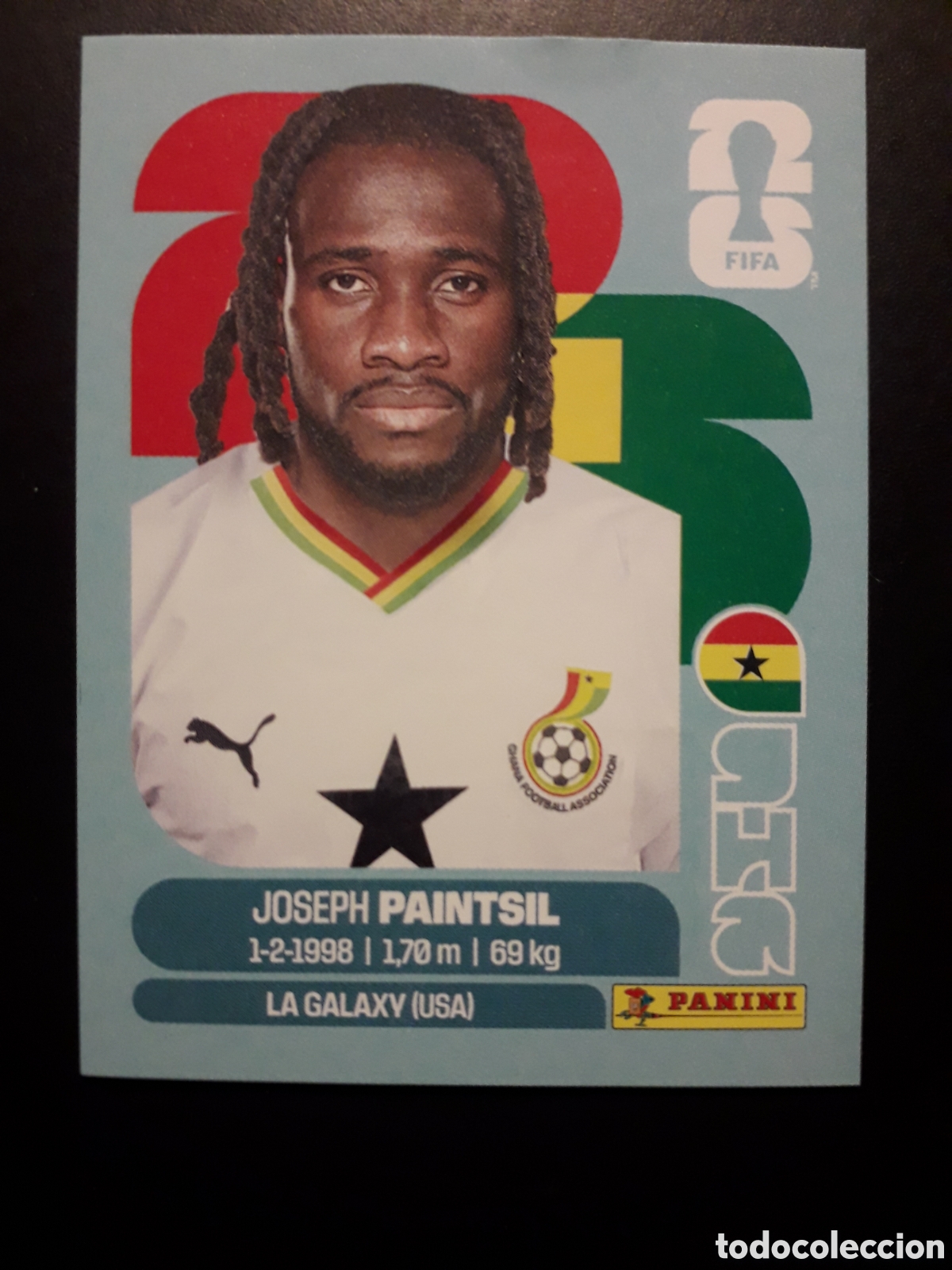 Cromos de F&uacute;tbol: PAINTSIL GHANA GHA 18 MUNDIAL F&Uacute;TBOL 2026 FIFA WORLD CUP PANINI SIN PEGAR PEDIDO M&Iacute;NIMO 3&euro;