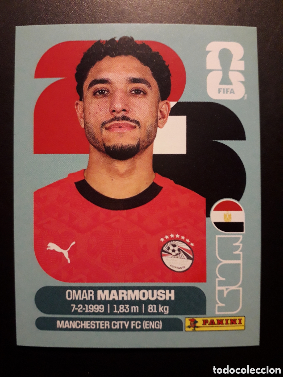 Cromos de F&uacute;tbol: MARMOUSH EGIPTO EGY 20 MUNDIAL F&Uacute;TBOL 2026 FIFA WORLD CUP PANINI SIN PEGAR PEDIDO M&Iacute;NIMO 3&euro;