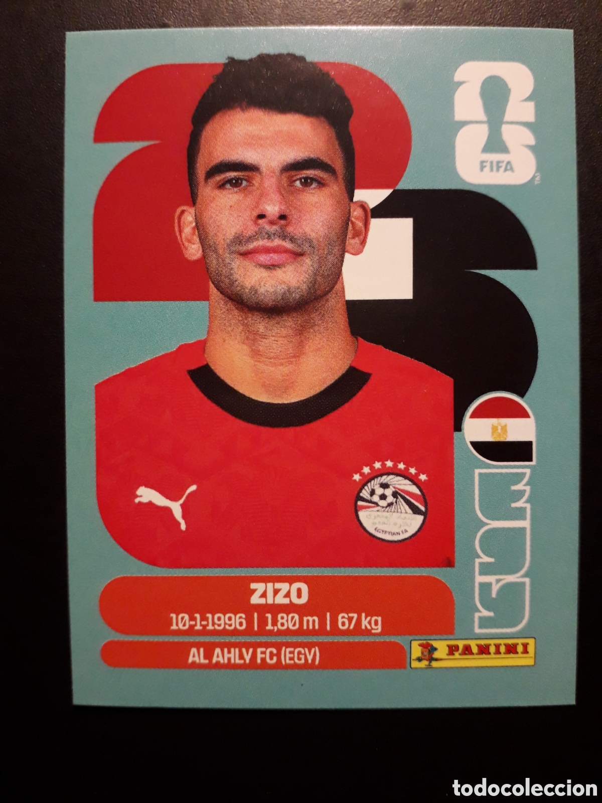 Cromos de F&uacute;tbol: ZIZO EGIPTO EGY 11 MUNDIAL F&Uacute;TBOL 2026 FIFA WORLD CUP PANINI SIN PEGAR PEDIDO M&Iacute;NIMO 3&euro;