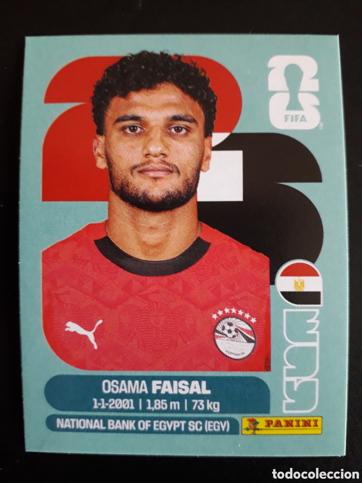 Cromos de F&uacute;tbol: FAISAL EGIPTO EGY 16 MUNDIAL F&Uacute;TBOL 2026 FIFA WORLD CUP PANINI SIN PEGAR PEDIDO M&Iacute;NIMO 3&euro;