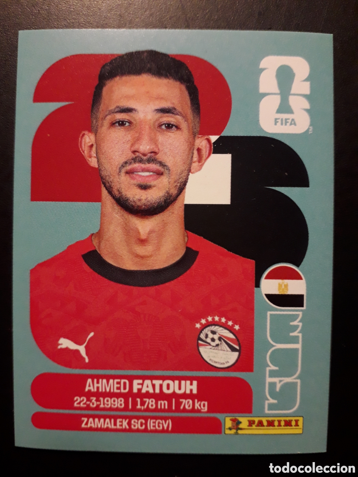 Cromos de F&uacute;tbol: FATOUH EGIPTO EGY 9 MUNDIAL F&Uacute;TBOL 2026 FIFA WORLD CUP PANINI SIN PEGAR PEDIDO M&Iacute;NIMO 3&euro;